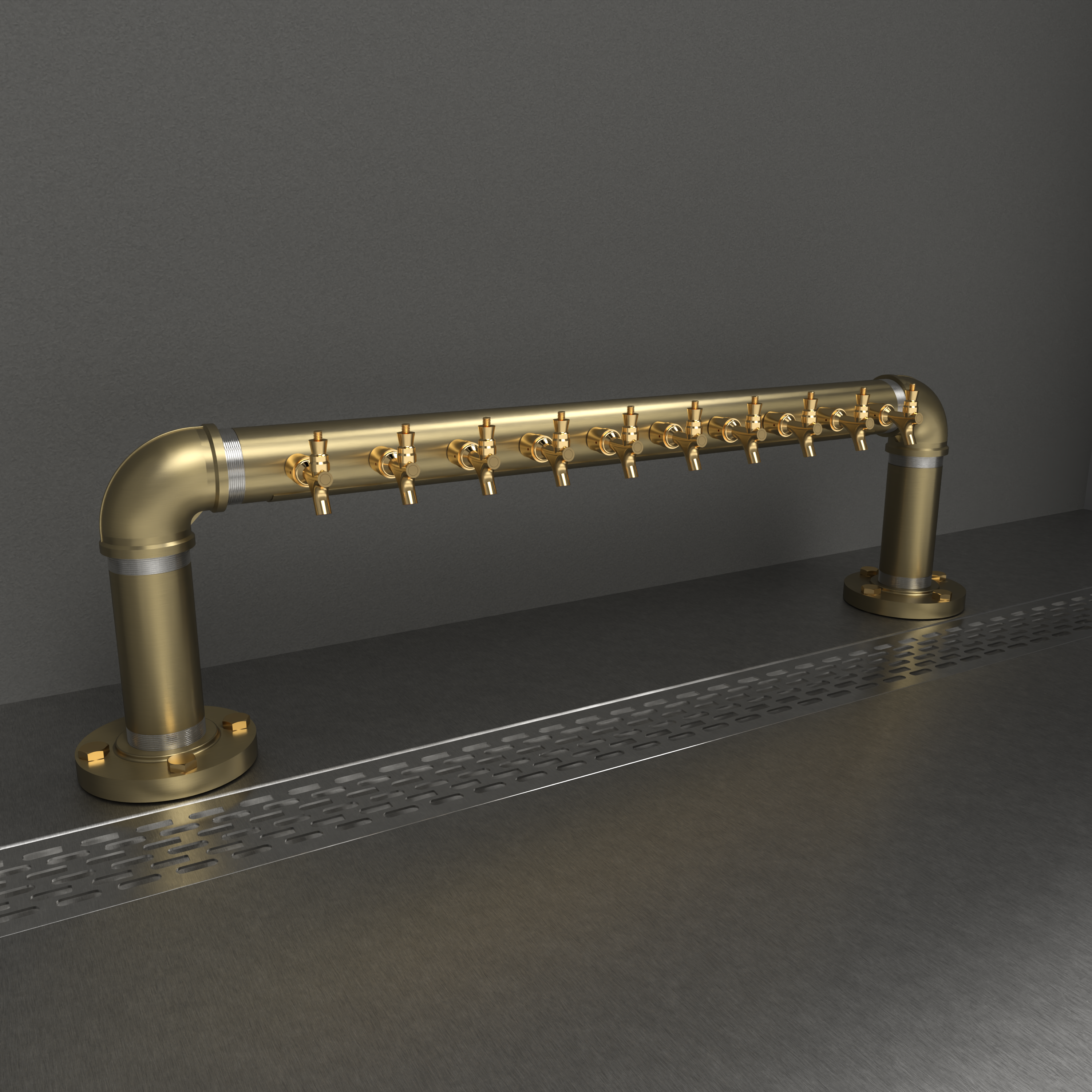 Rough Bridge 3in | Gold