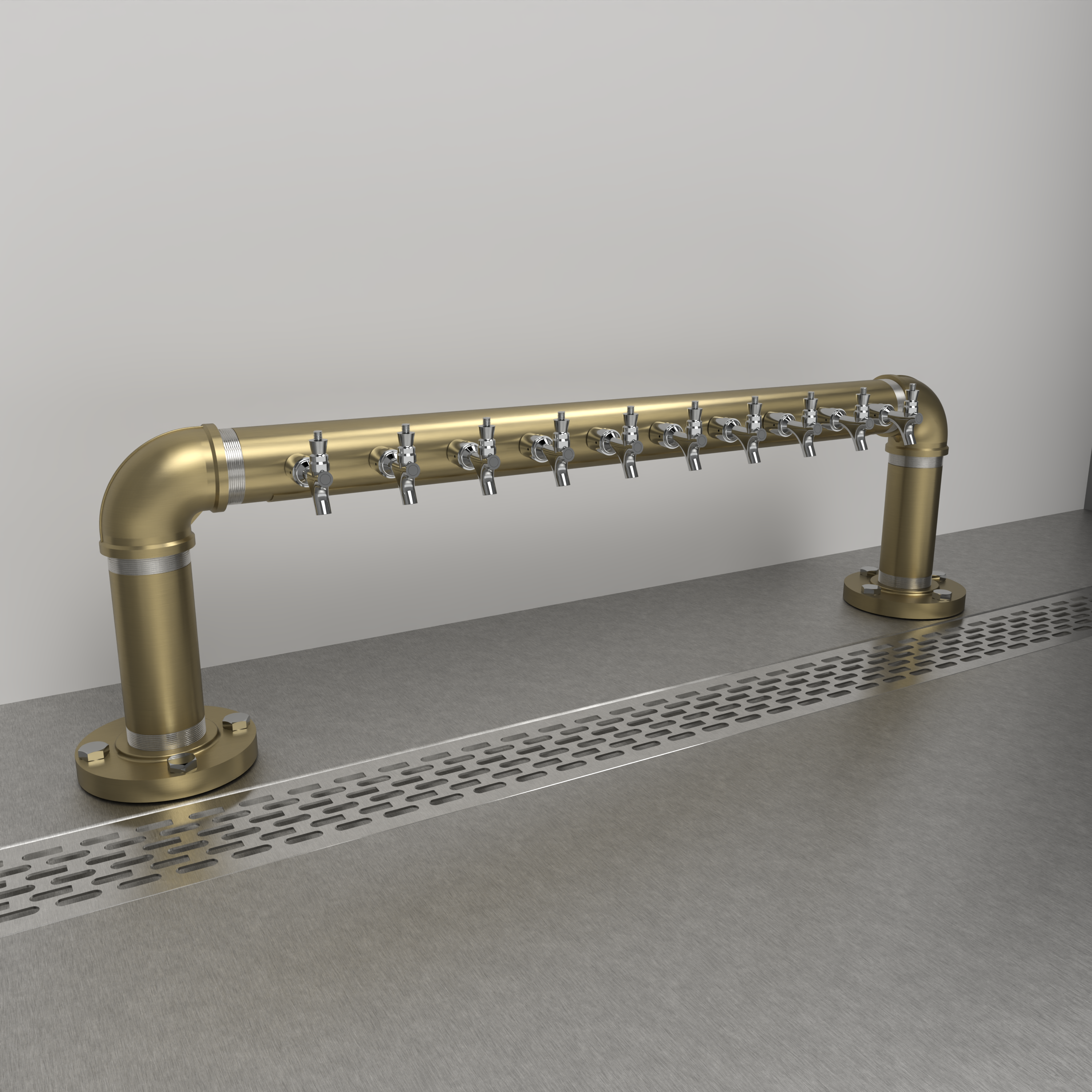 Rough Bridge 3in | Gold