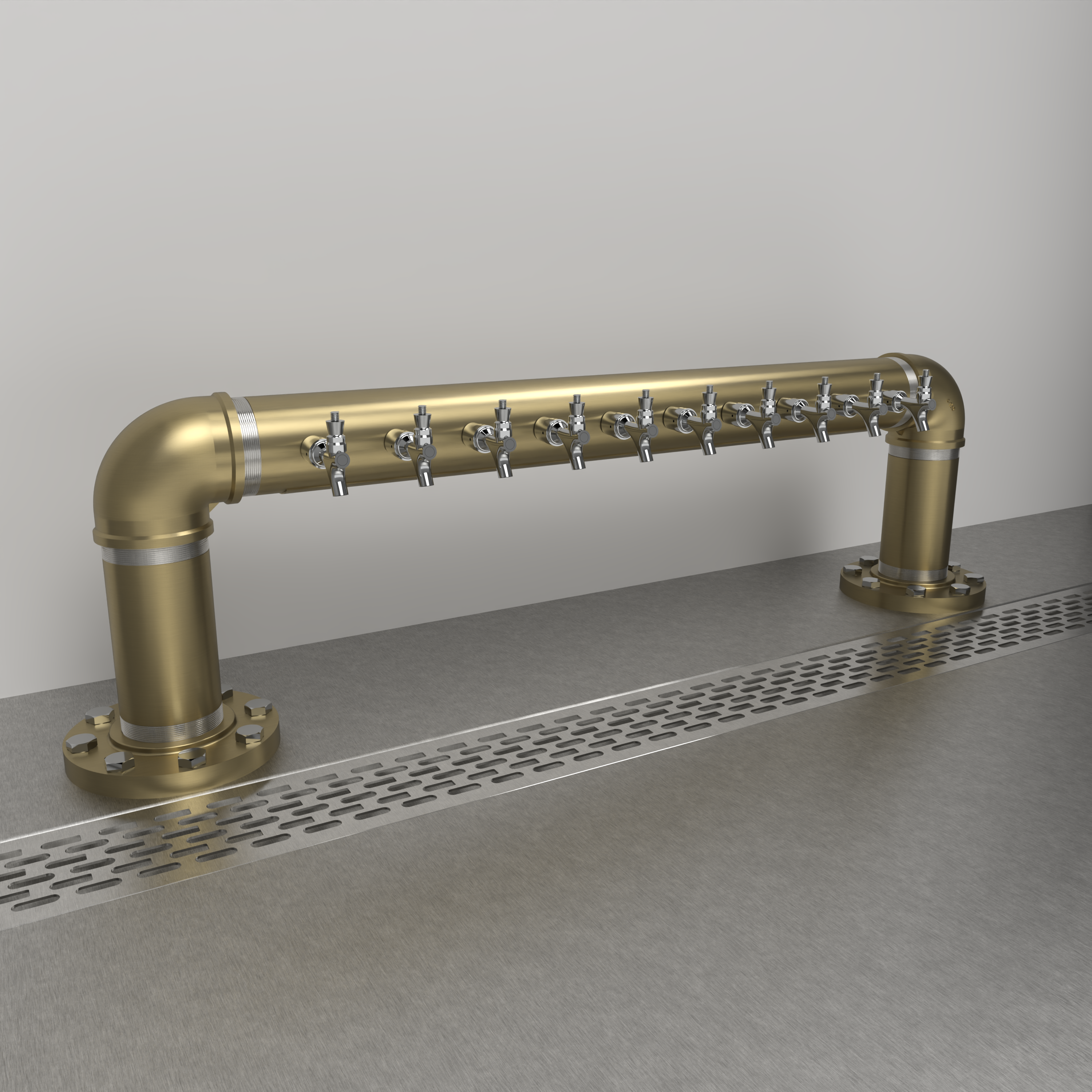 Rough Bridge 4in | Gold