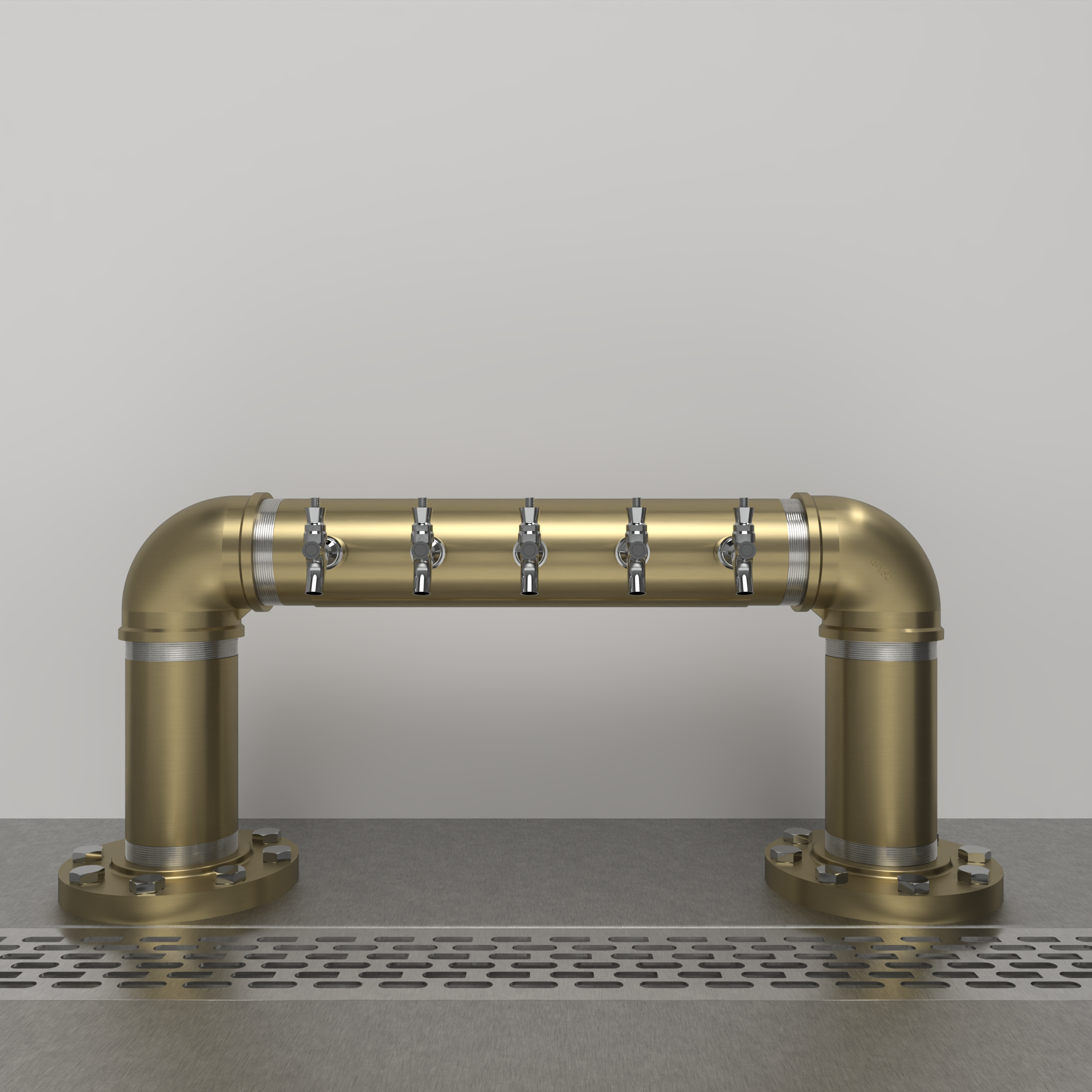 Rough Bridge 4in | Gold