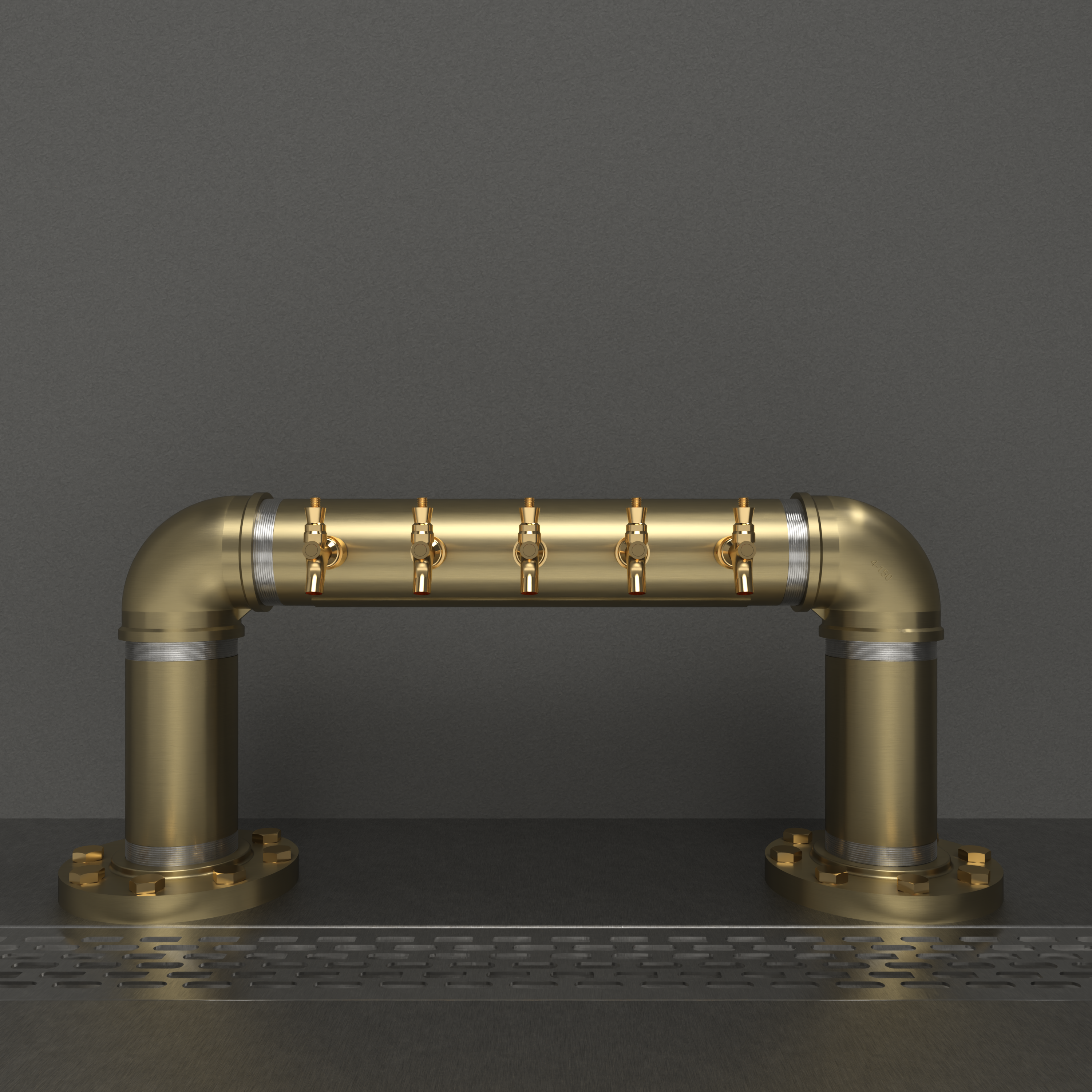 Rough Bridge 4in | Gold