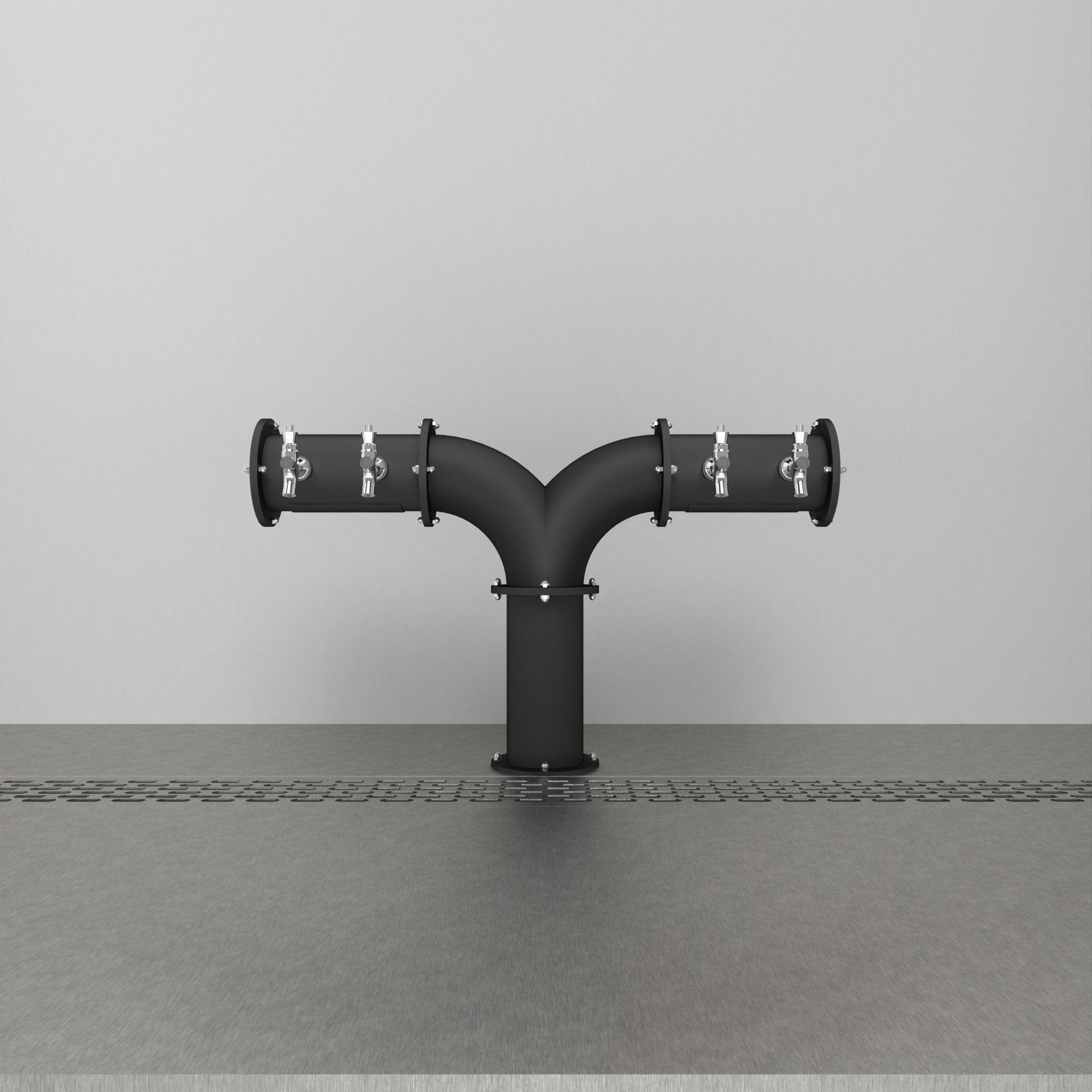 Aerial Arcadia Tee 4in | Matte Black