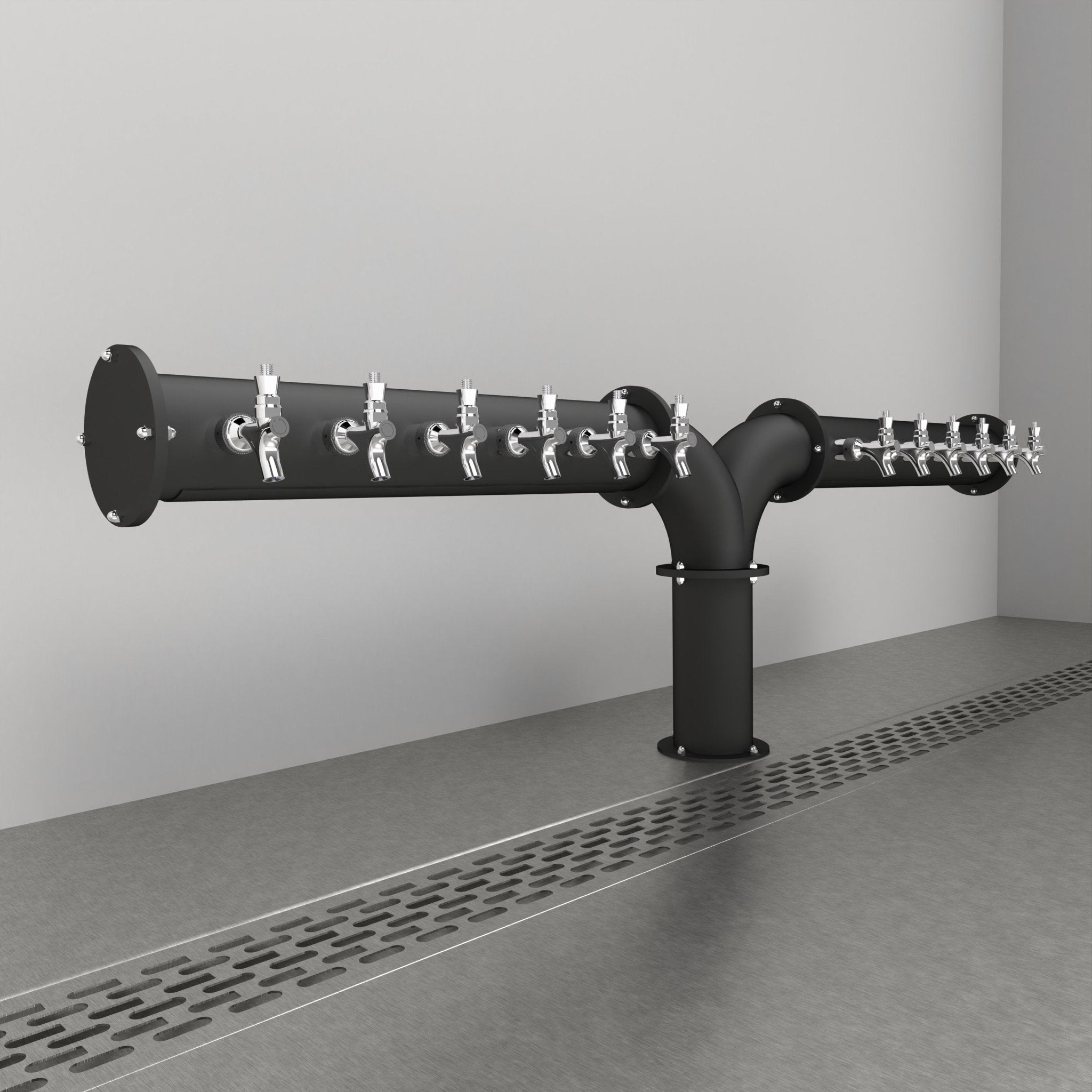 Aerial Arcadia Tee 4in | Matte Black