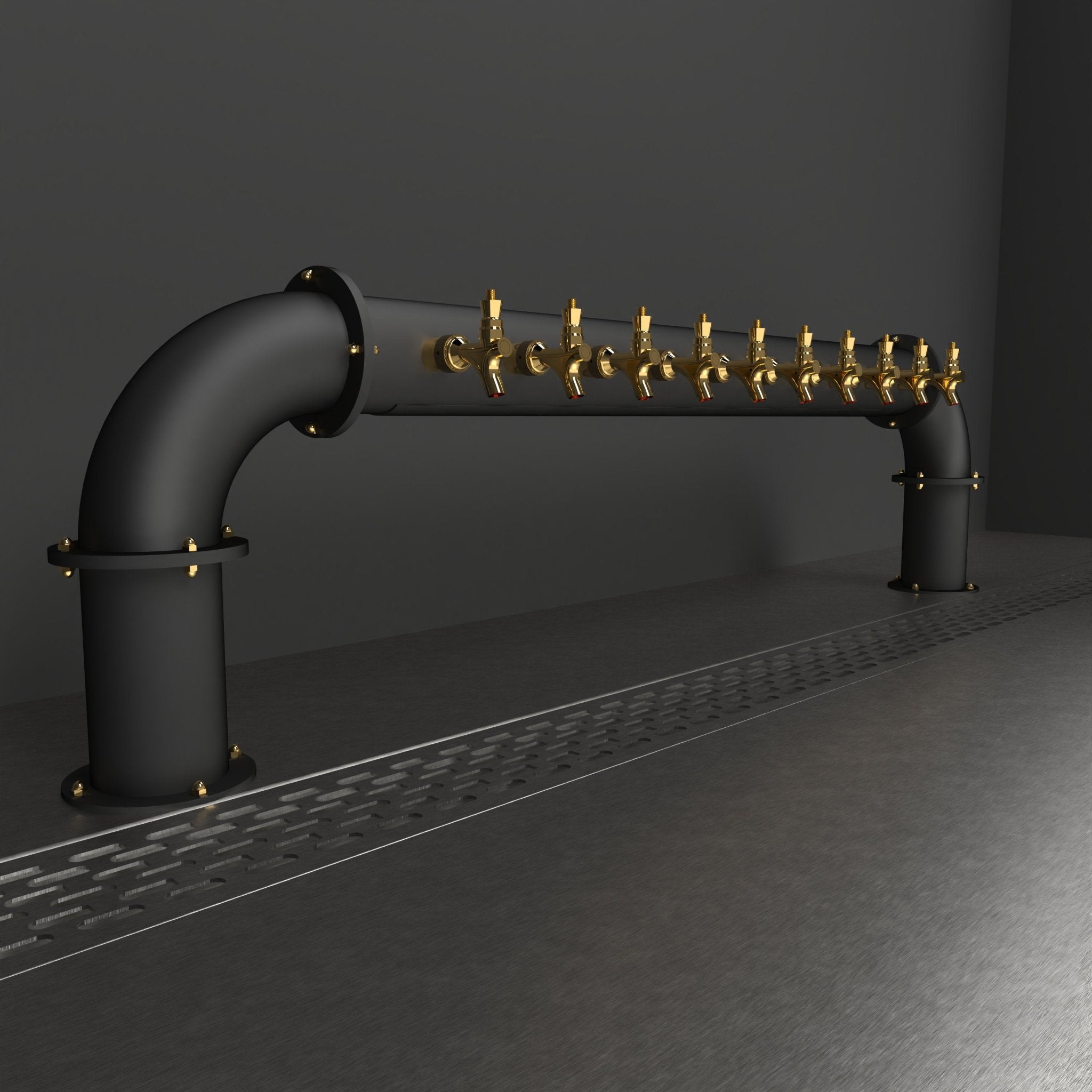 Arcadia Bridge 4in | Matte Black