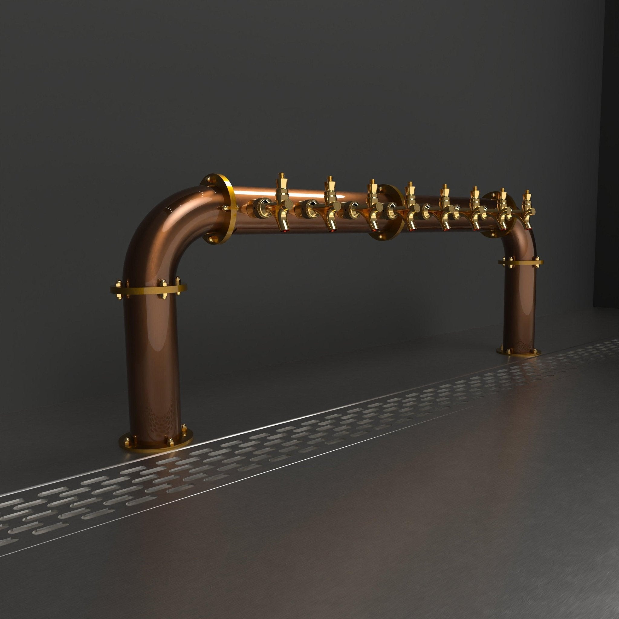 Arcadia Bridge Copper 3in | Antique