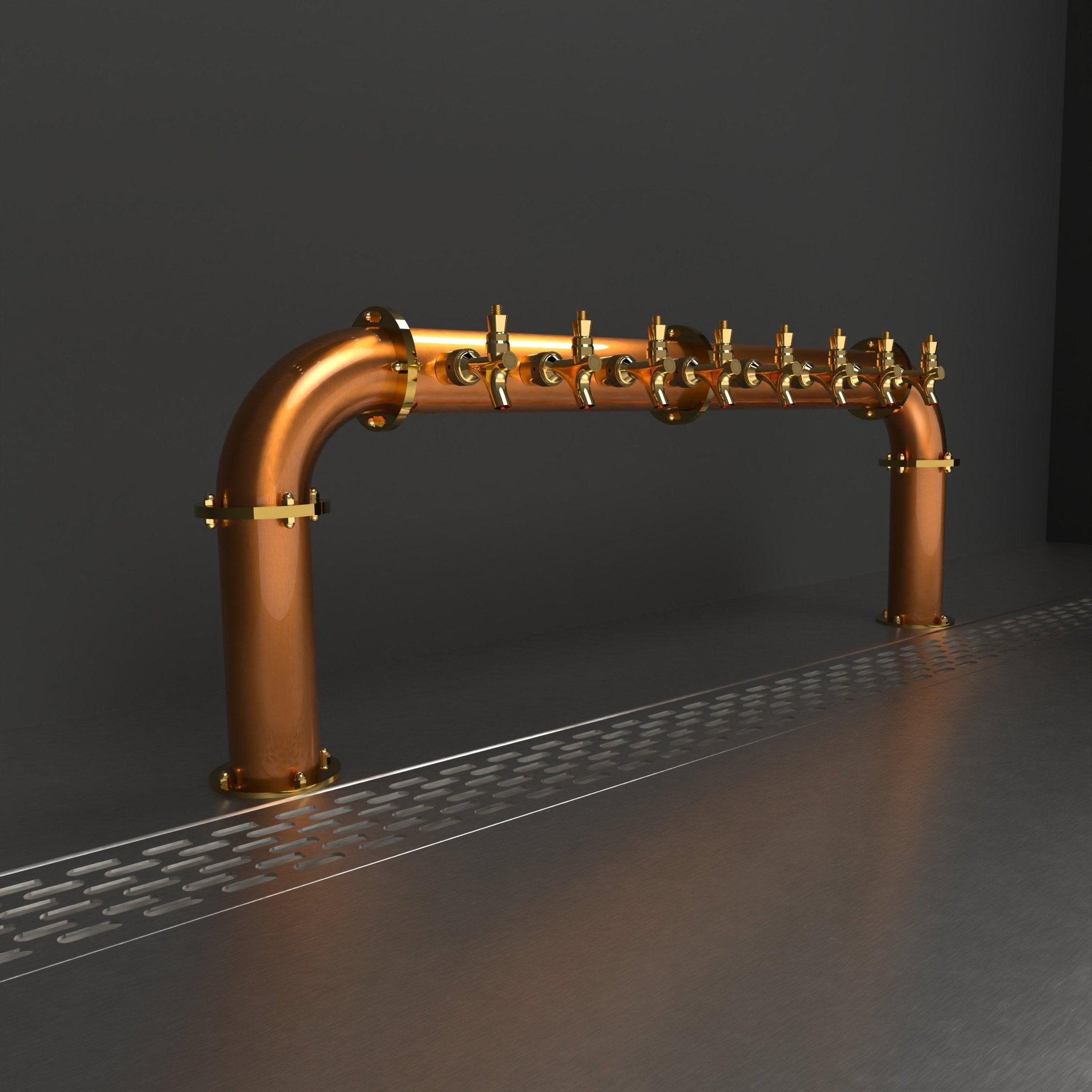 Arcadia Bridge Copper 3in | Brushed