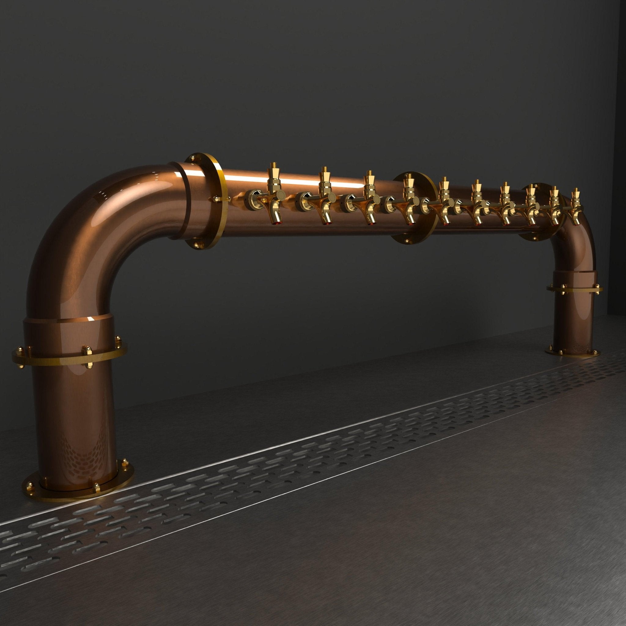 Arcadia Bridge Copper 4in | Antique