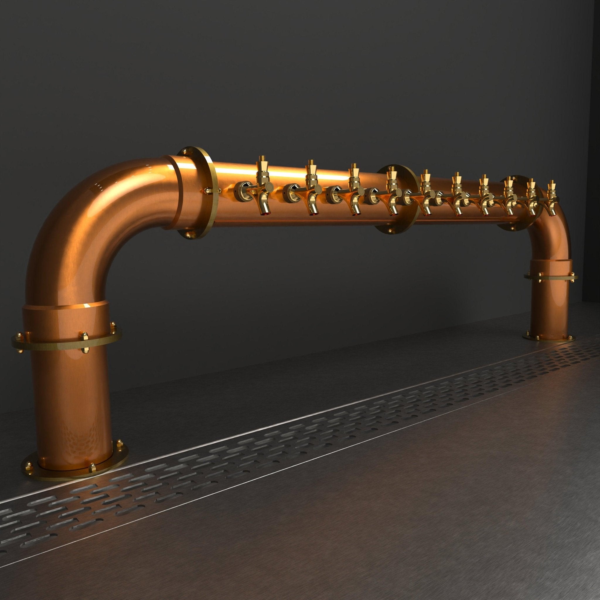 Arcadia Bridge Copper 4in | Brushed