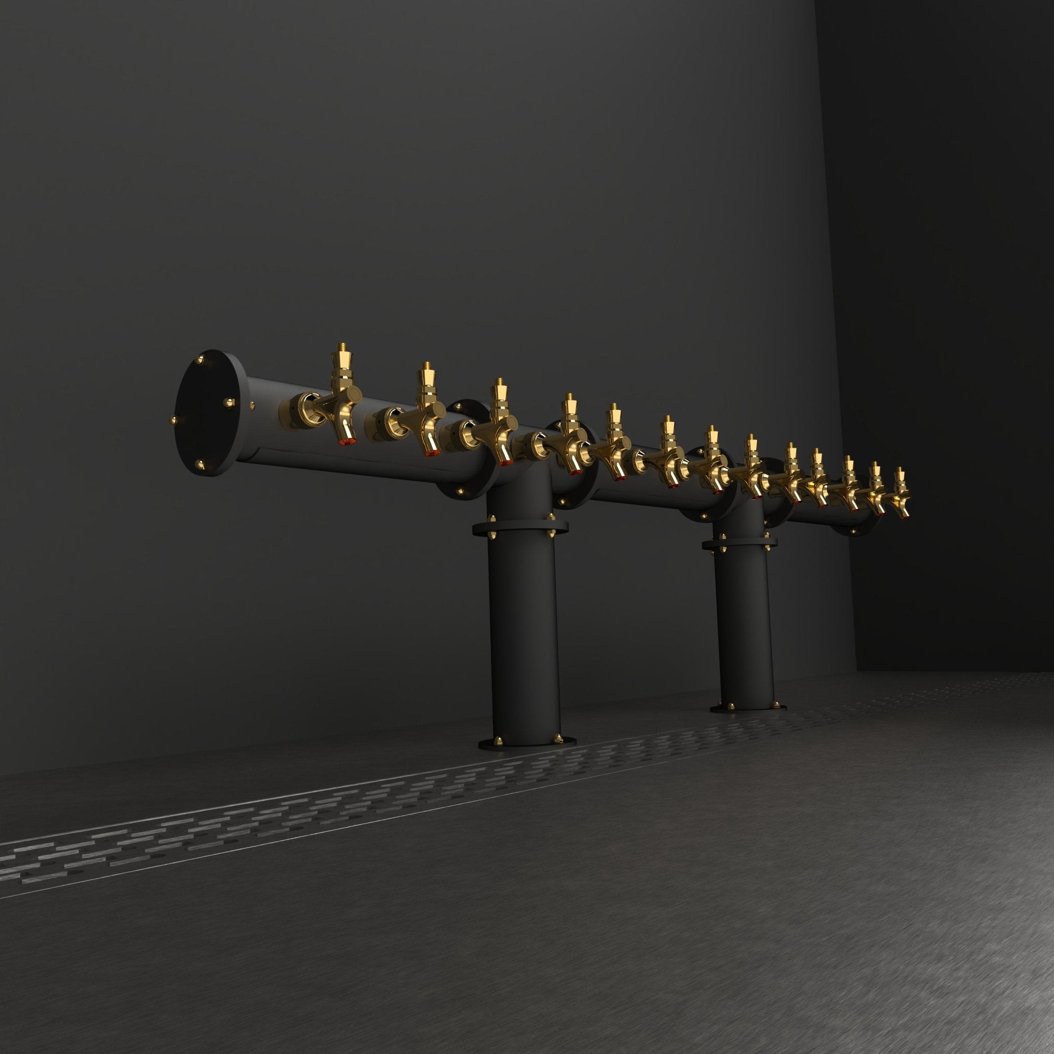 Arcadia Double Tee 3in | Matte Black