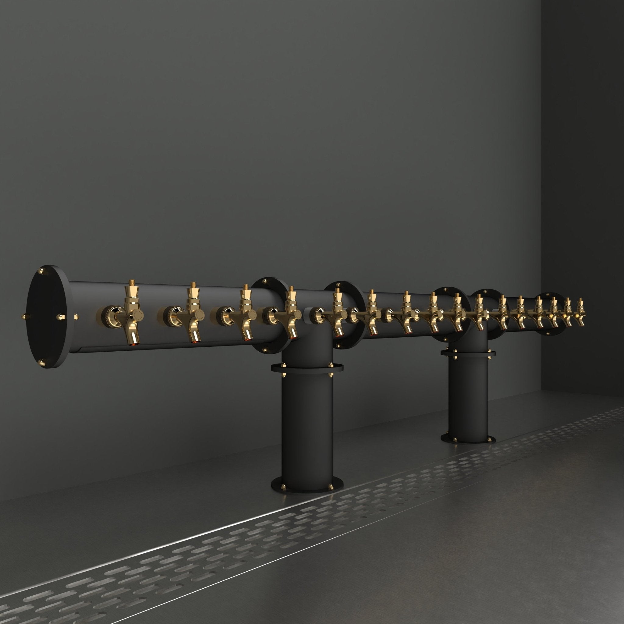 Arcadia Double Tee 4in | Matte Black