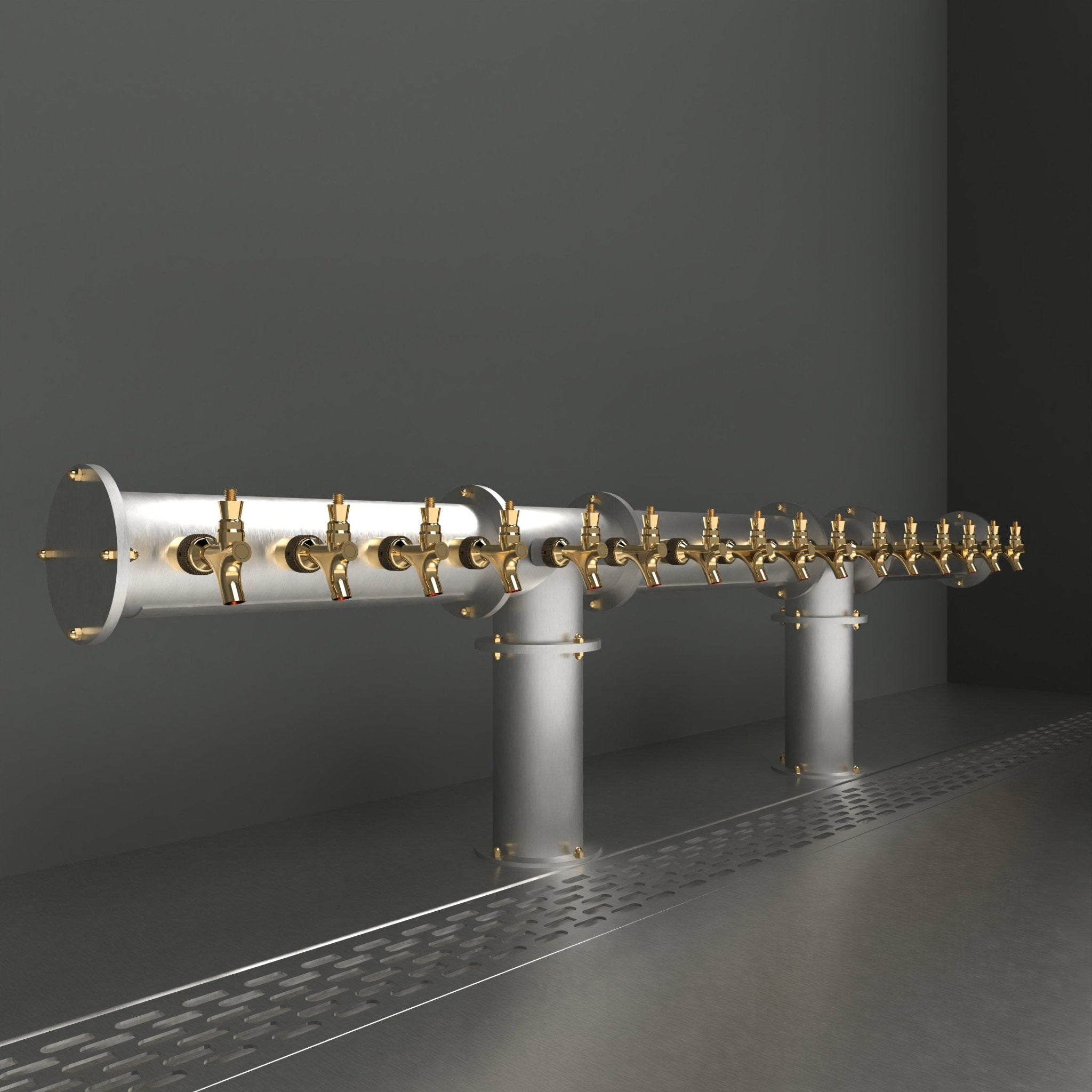 Arcadia Double Tee 4in | Brushed