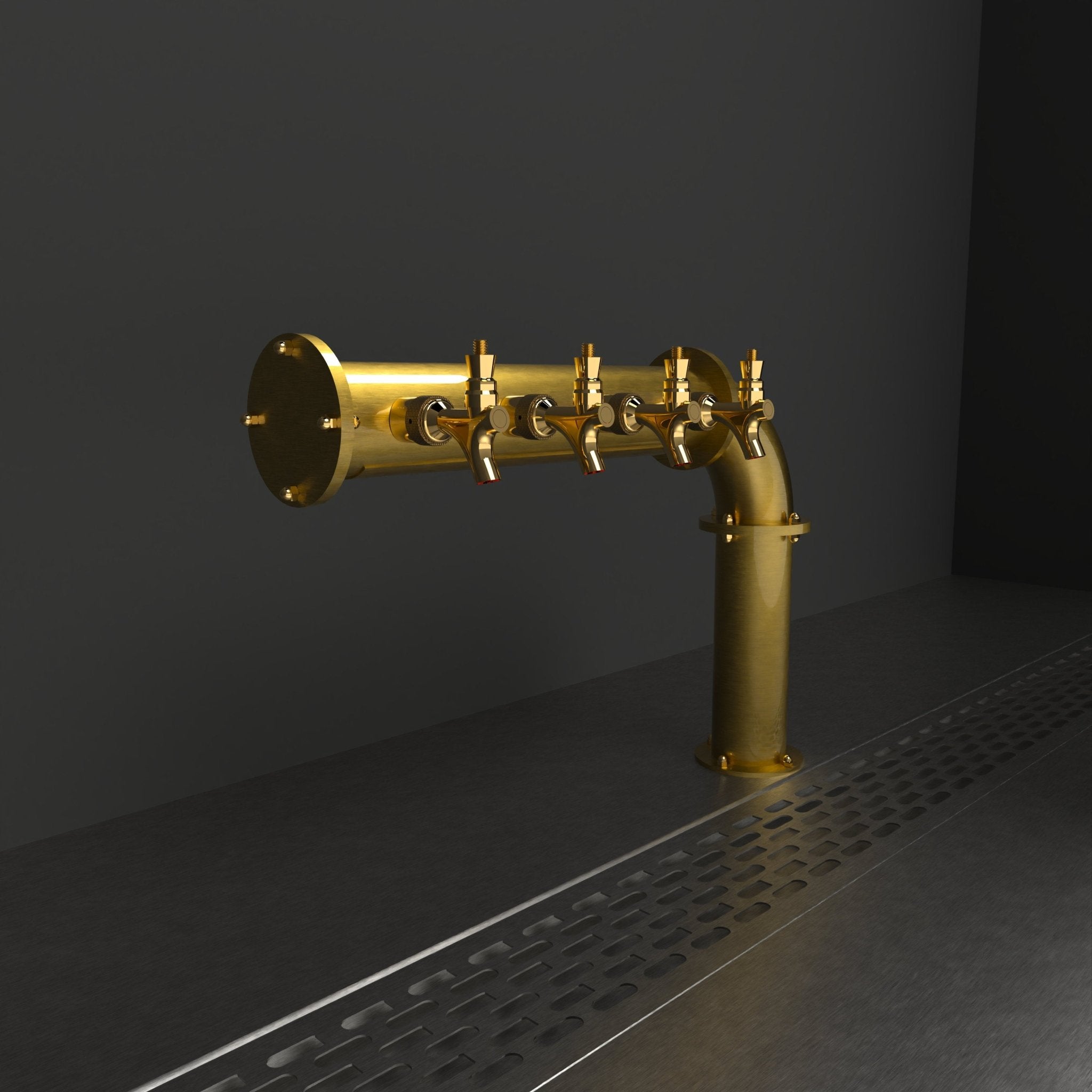 Arcadia Half-Bridge 3in | Gold