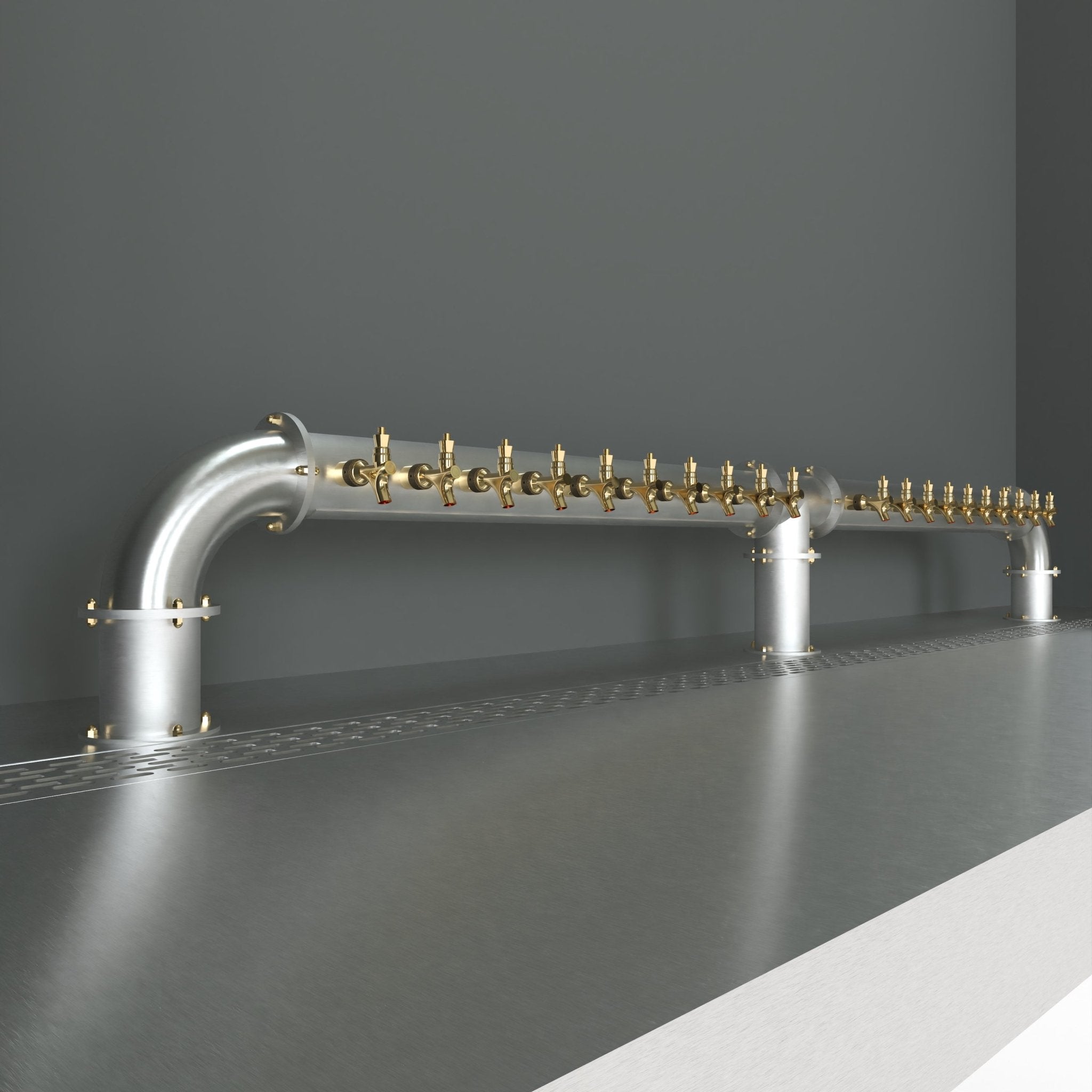 Arcadia M Bridge 4in | Brushed