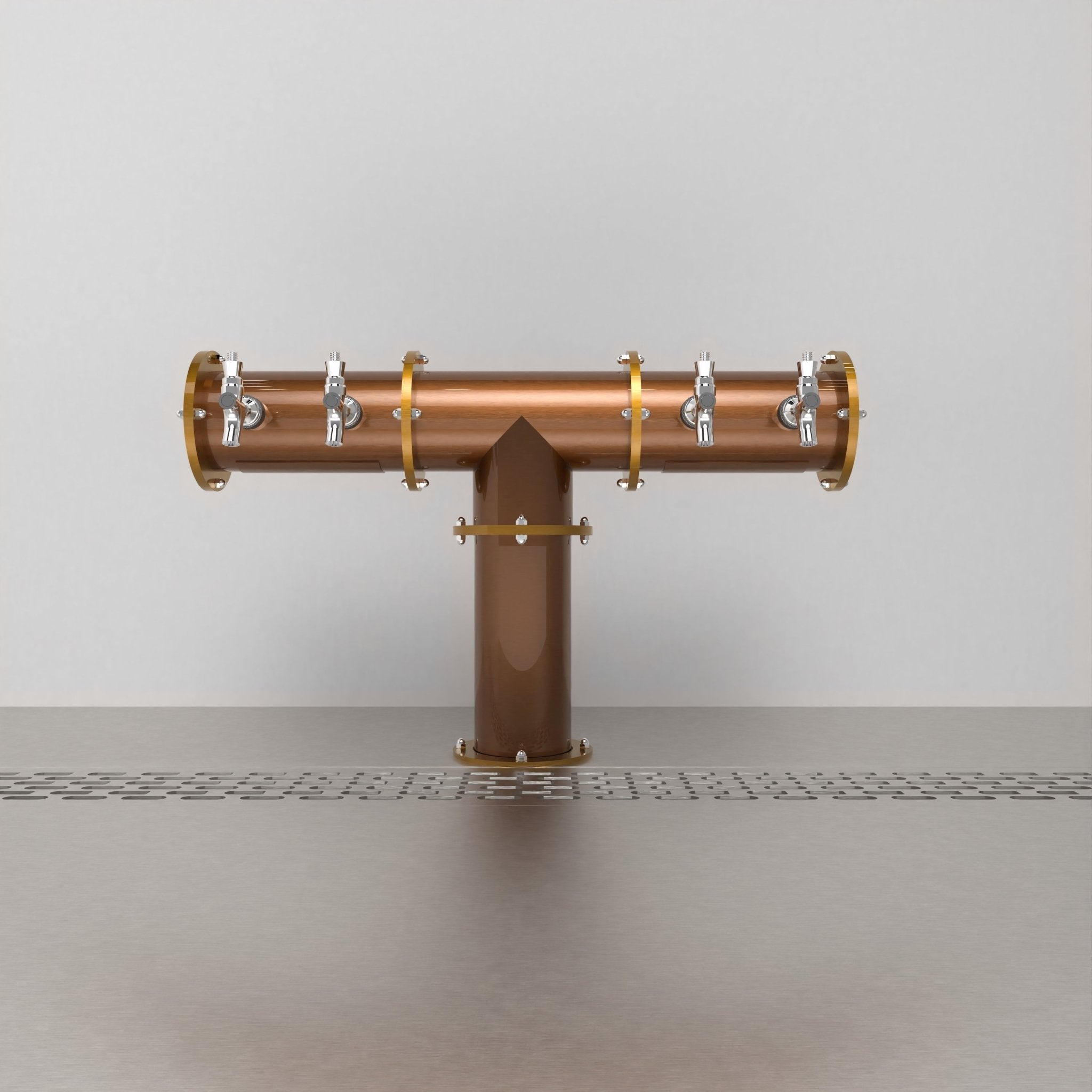 Arcadia Tee Copper 4in | Antique