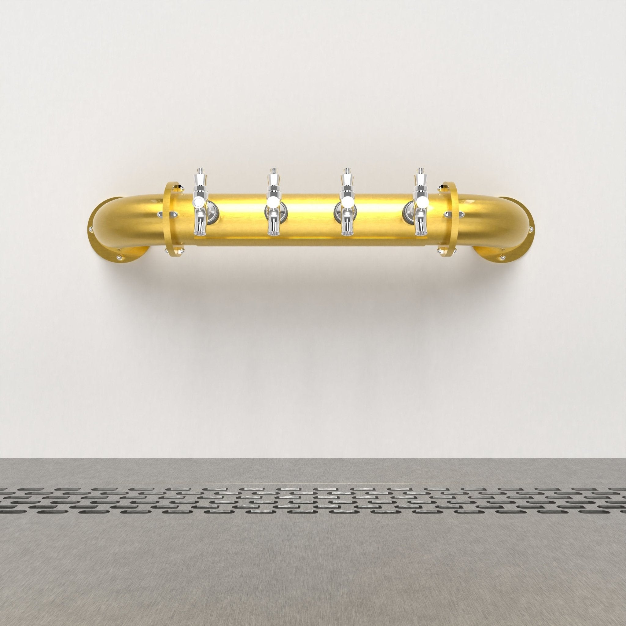 Wall Mount Arcadia Bridge 3in | Gold