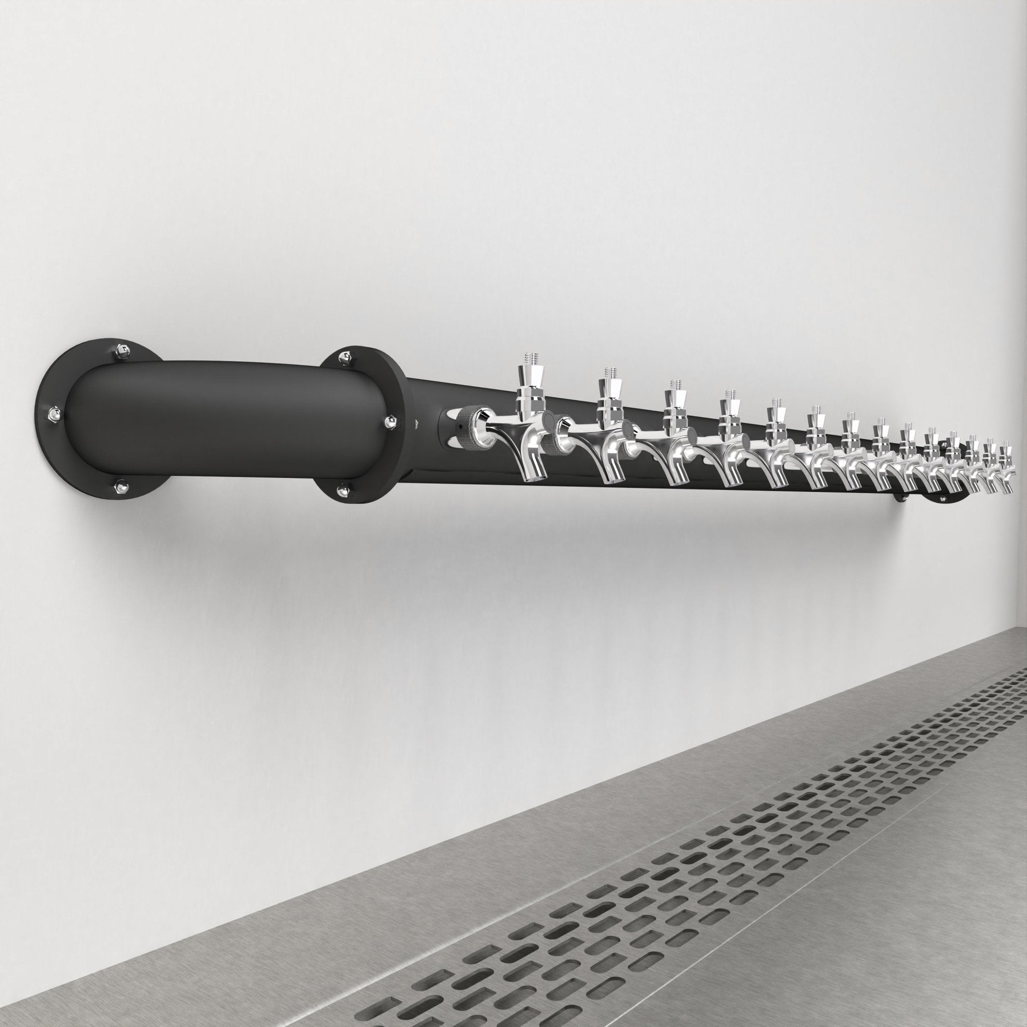 Wall Mount Arcadia Bridge 4in | Matte black