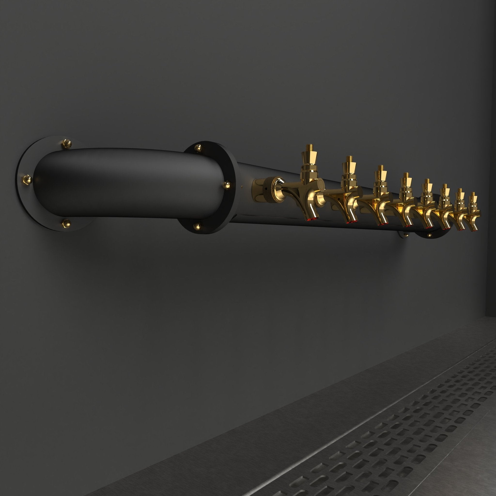 Wall Mount Arcadia Bridge 4in | Matte black