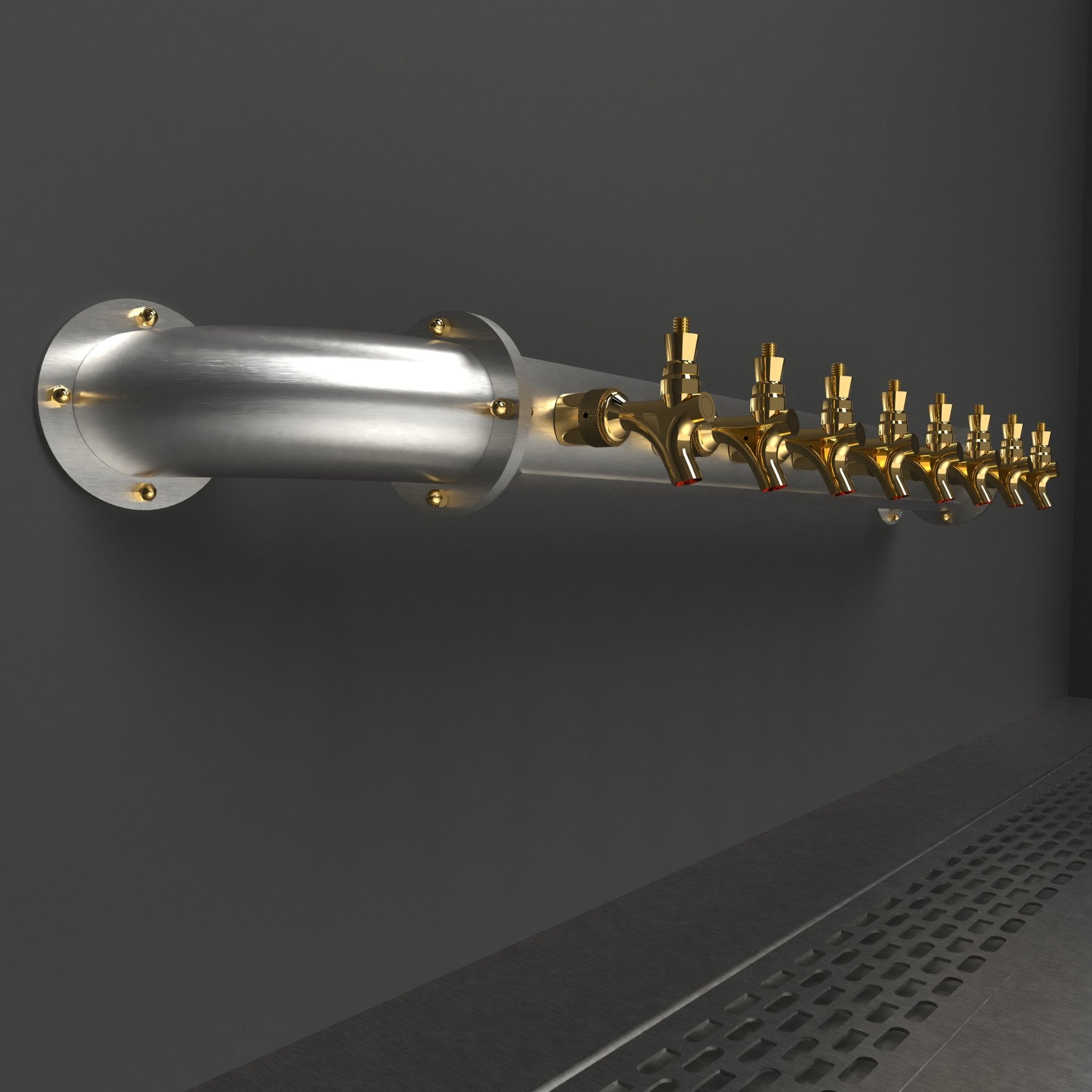 Wall Mount Arcadia Bridge 4in | Brushed