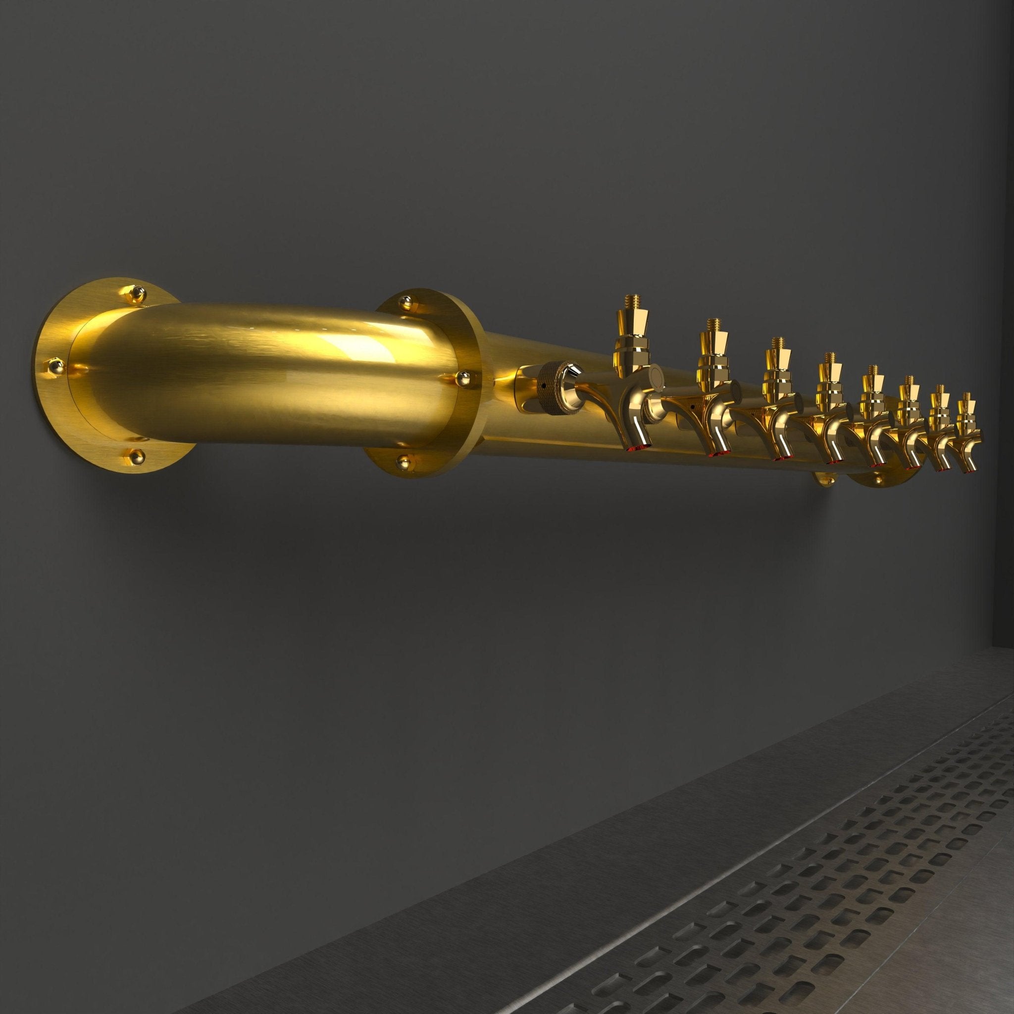 Wall Mount Arcadia Bridge 4in | Gold