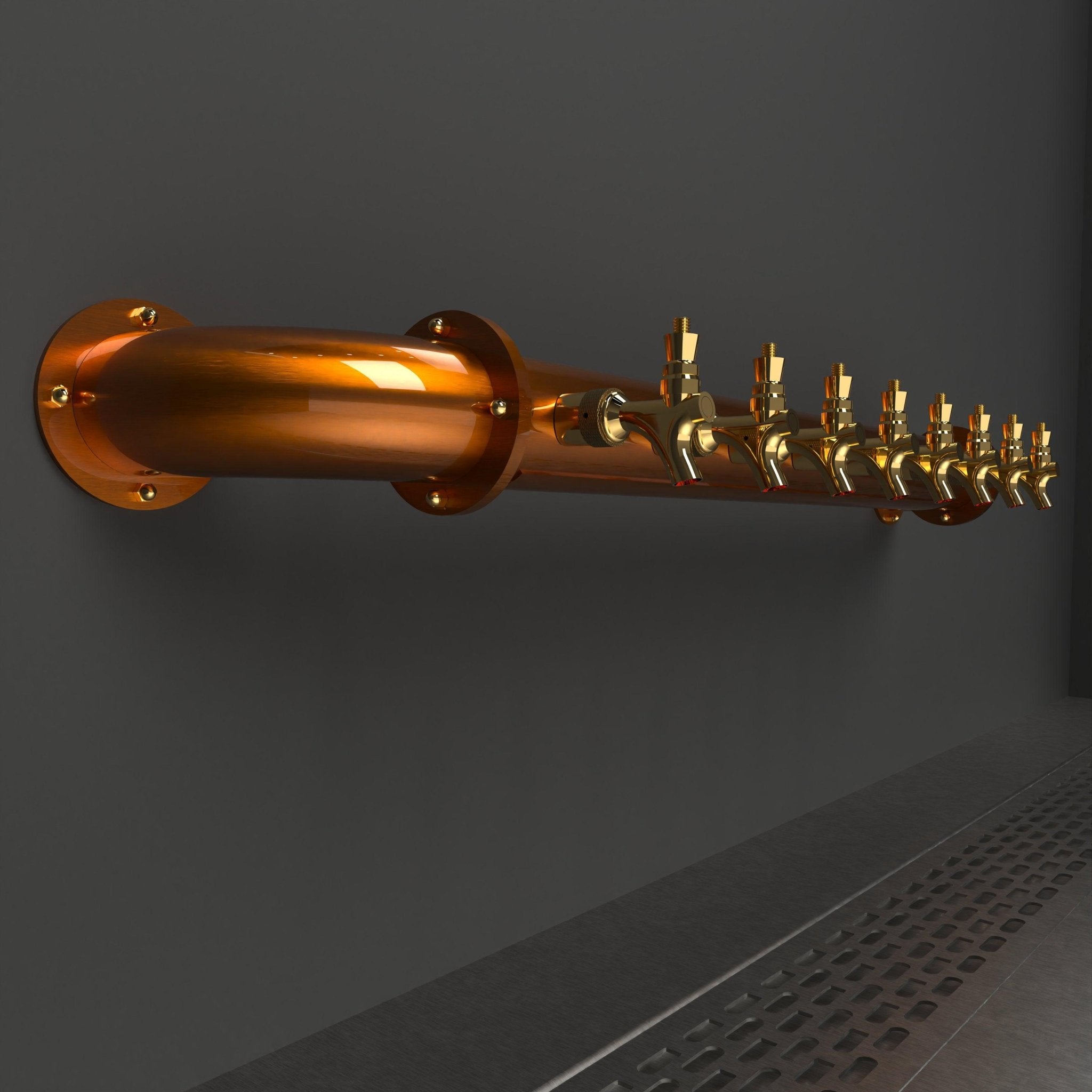 Wall Mount Arcadia Bridge 4in | Candy Copper