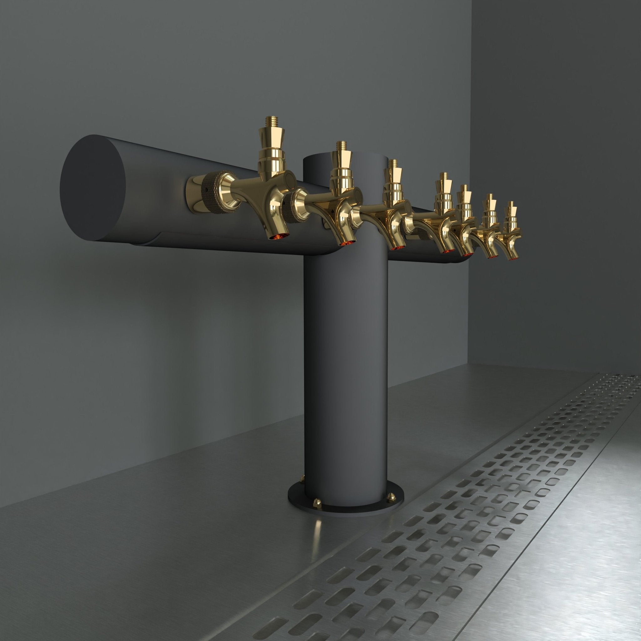 Capitale Tee 4in | Matte Black