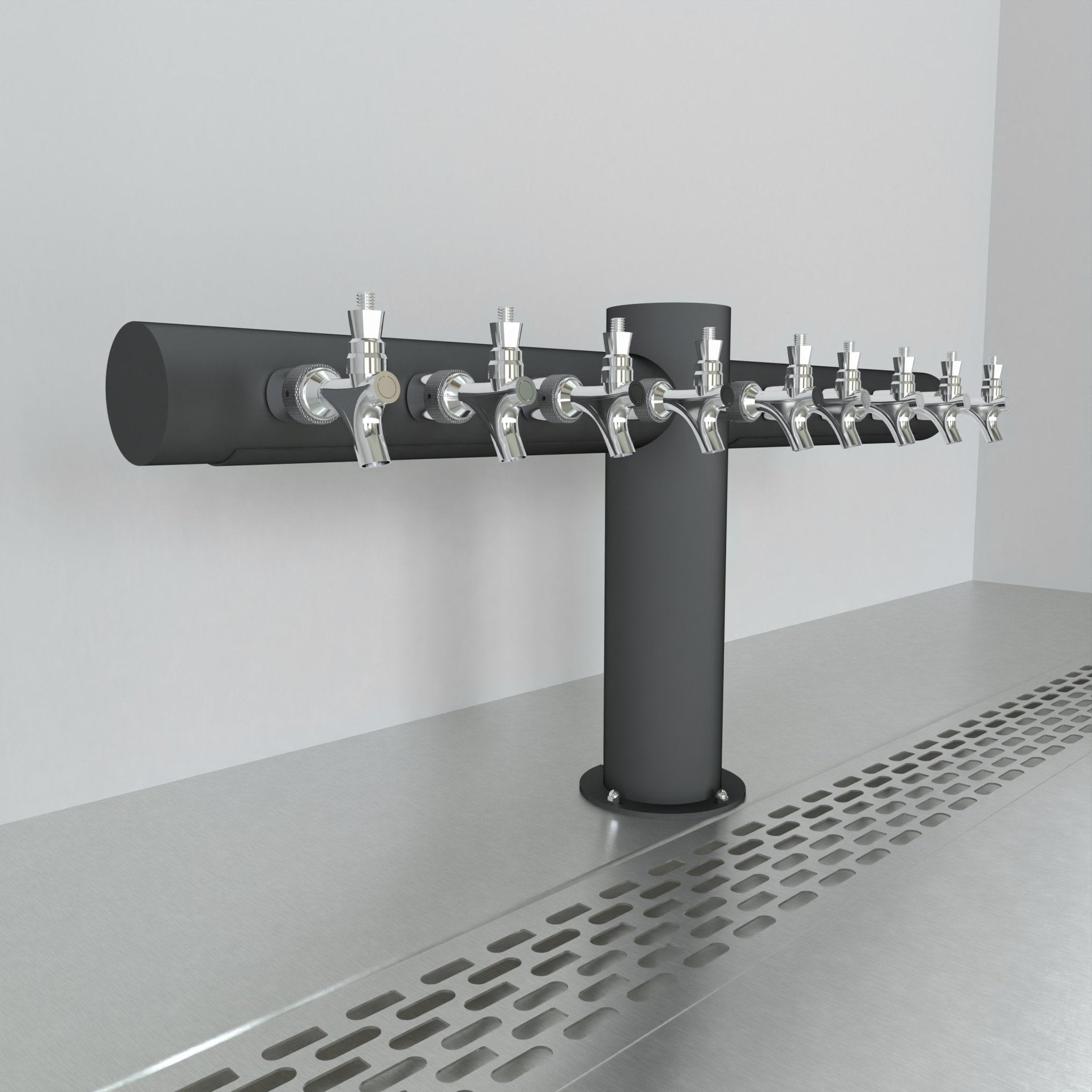 Capitale Tee 4in | Matte Black