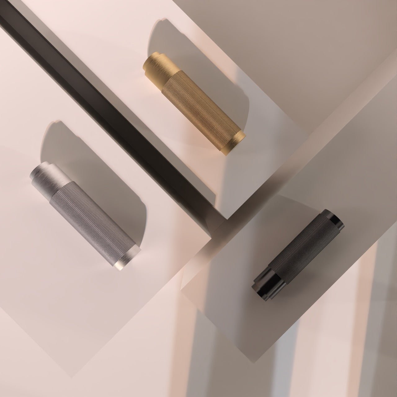 Aluminium knurled beer tap handle