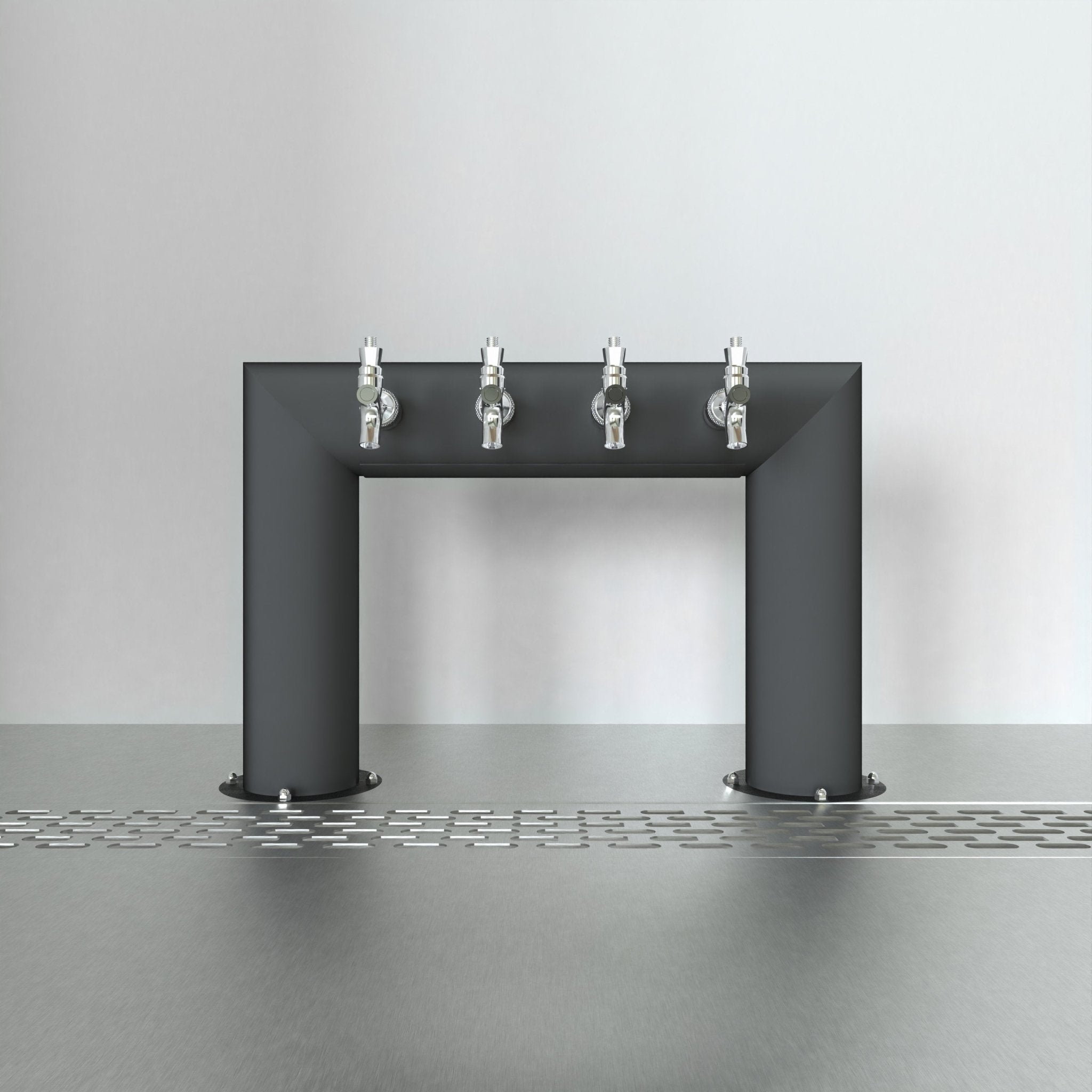 Pass Thru Bridge 4in | Matte Black