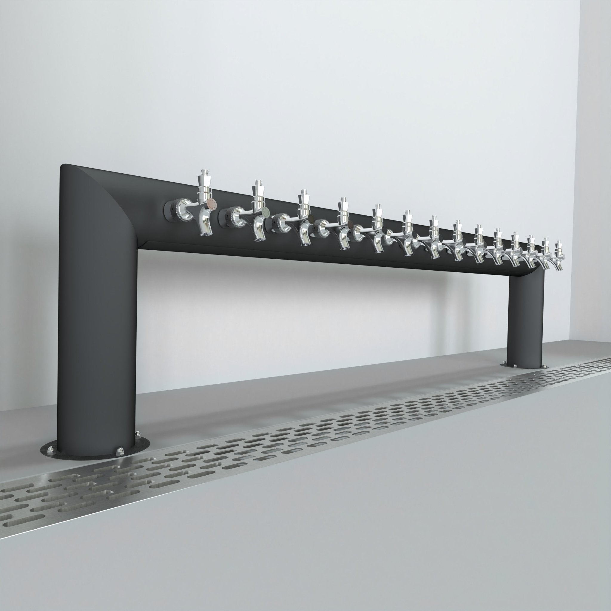 Pass Thru Bridge 4in | Matte Black