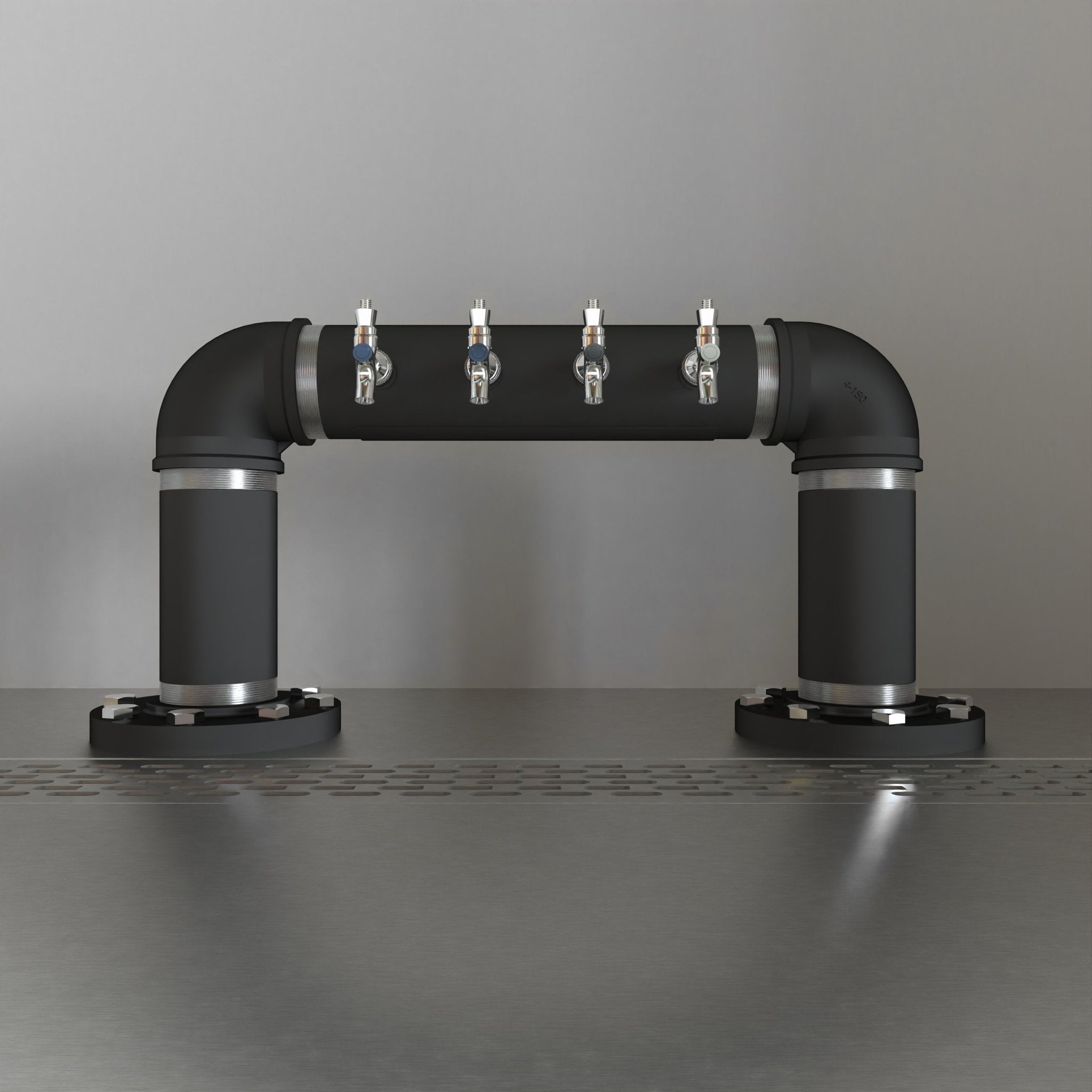 Rough Bridge 4in | Matte Black