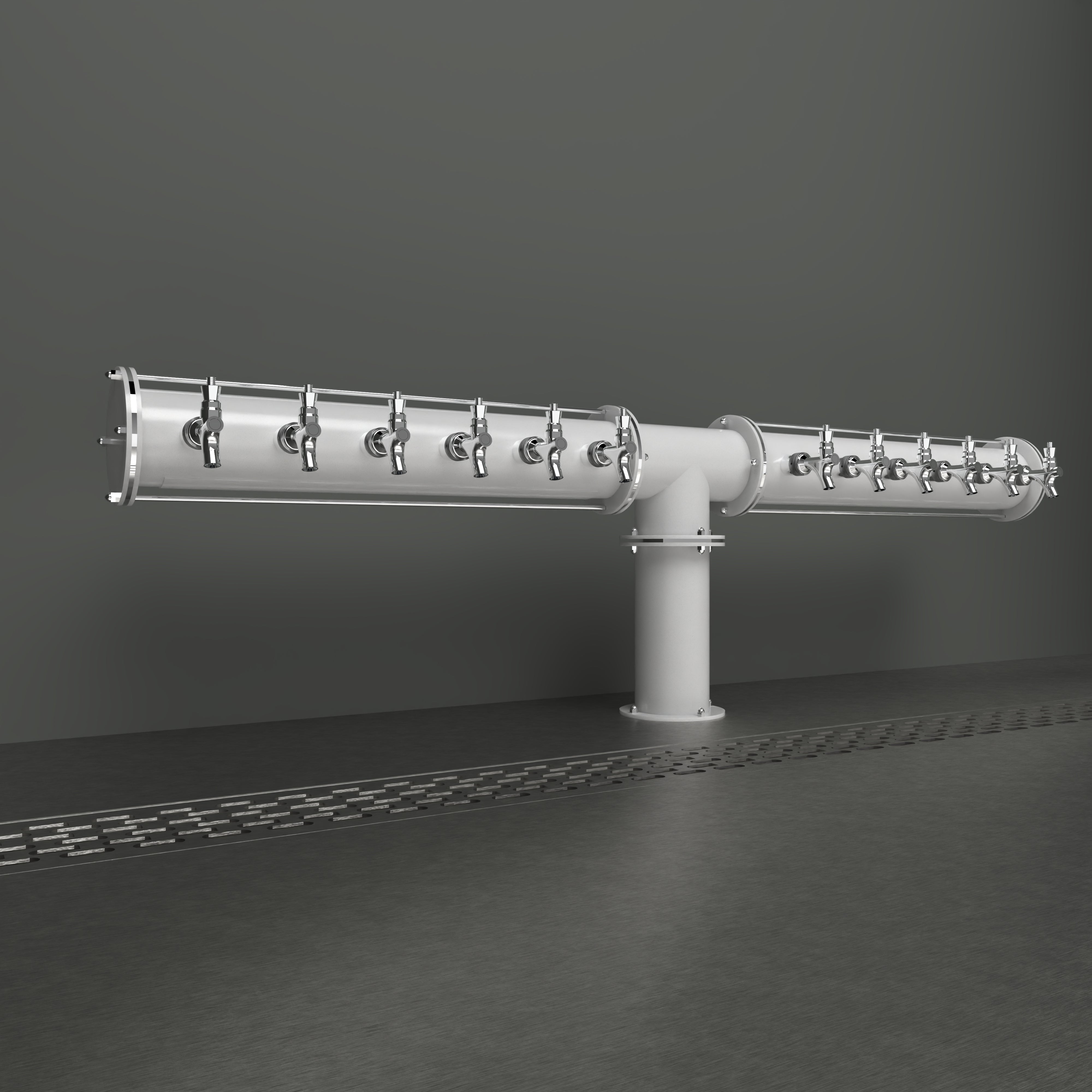 Axios Tee 4in | Glossy White