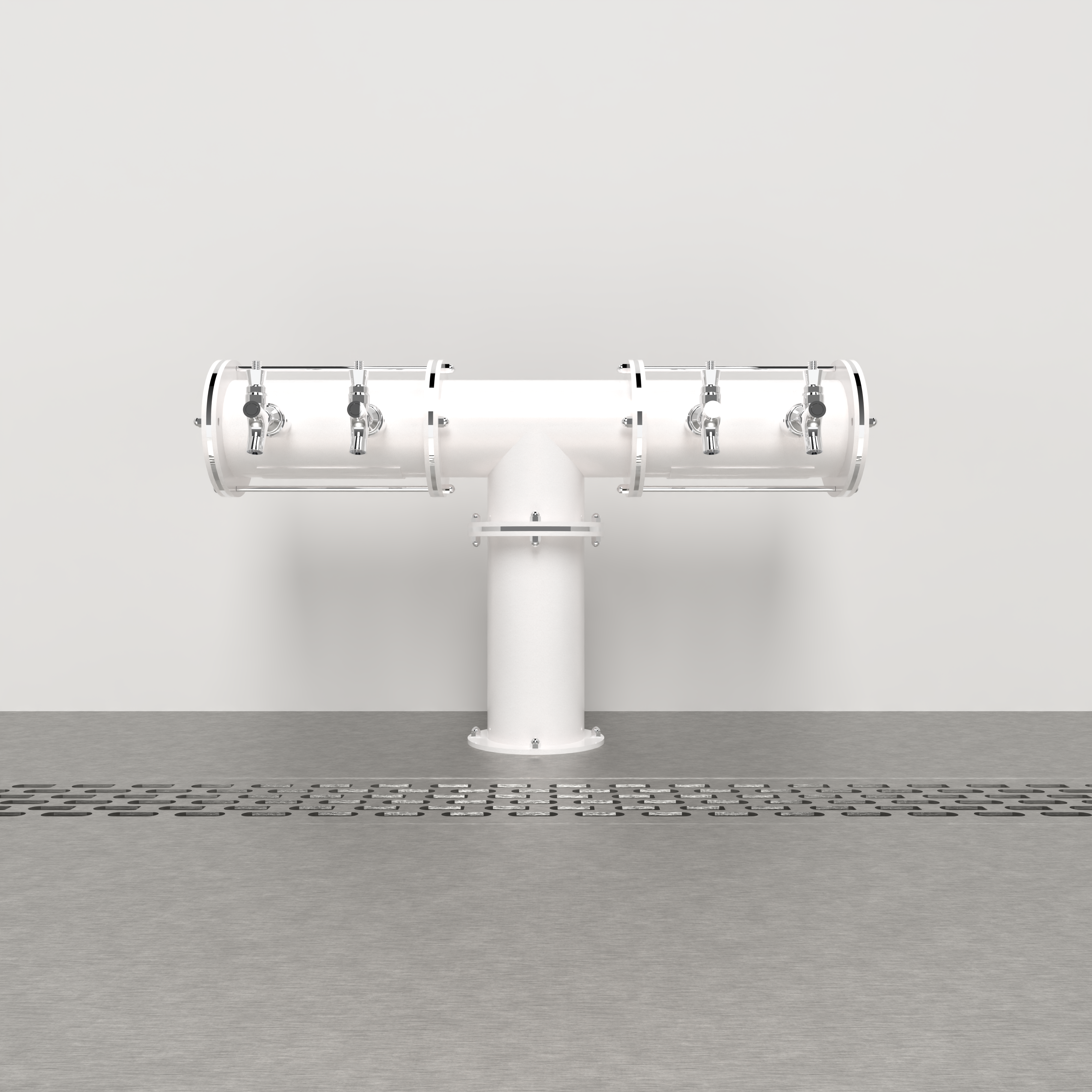 Axios Tee 4in | Glossy White