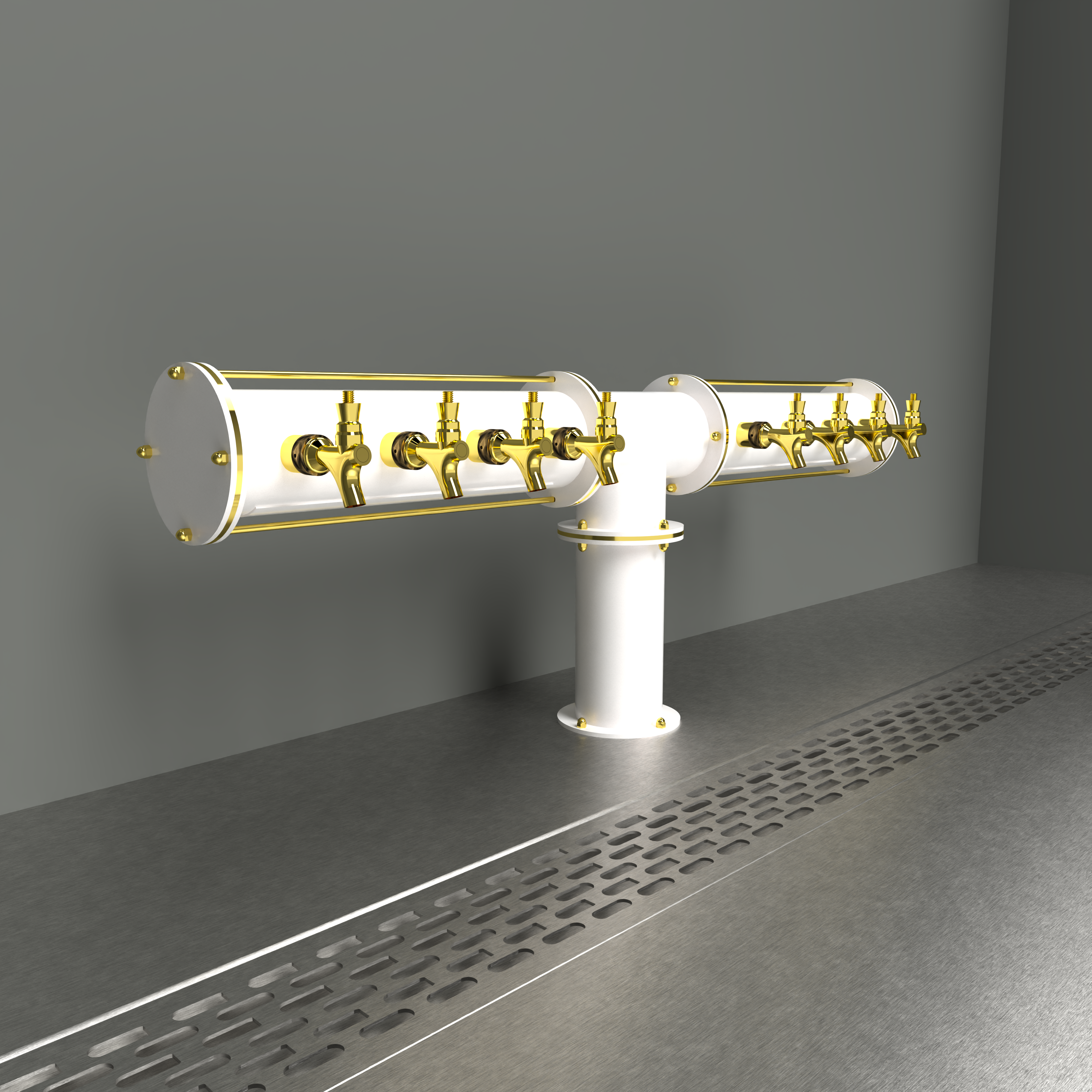 Axios Tee 4in | Glossy White