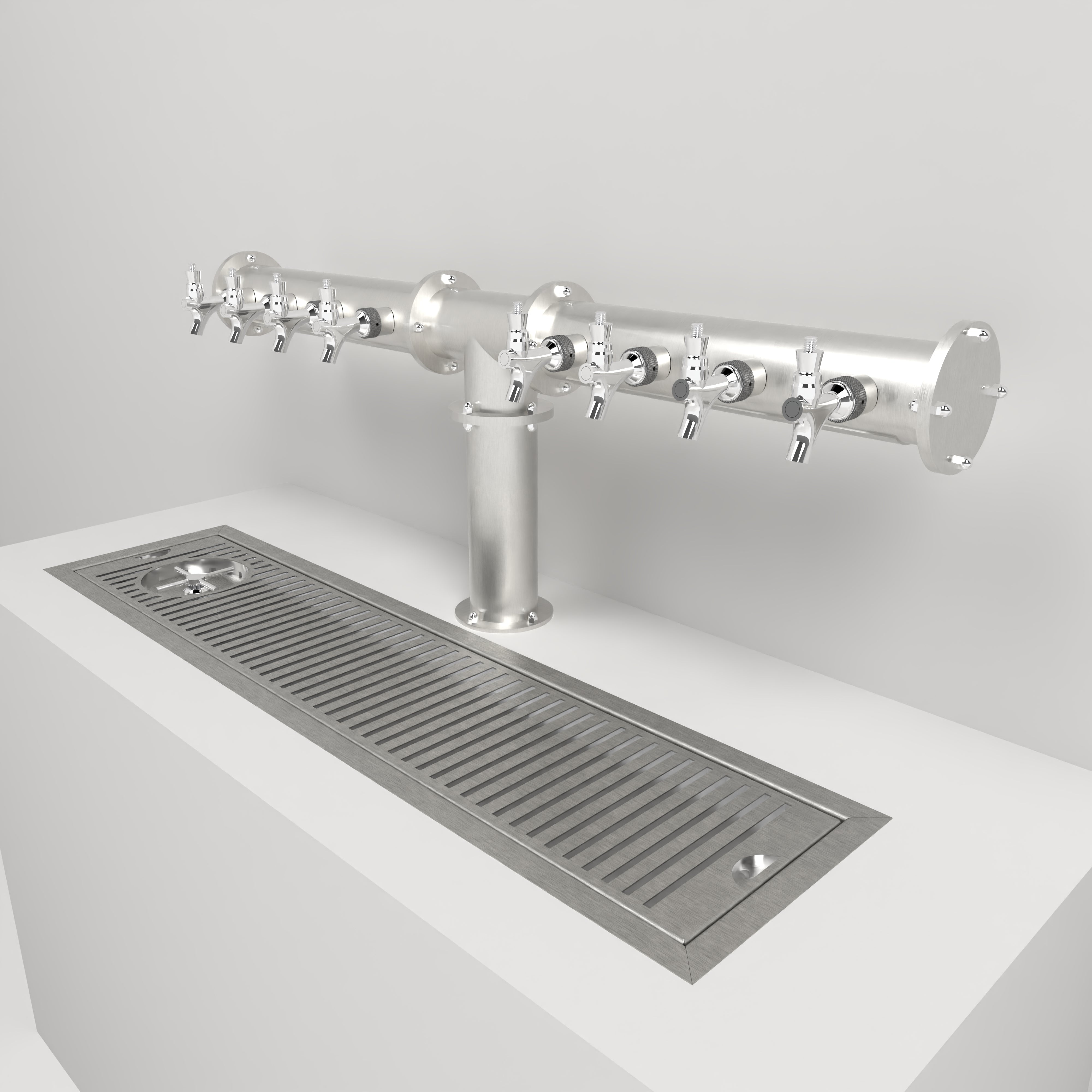 Recessed Drip Tray | Glass Rinser & Drain