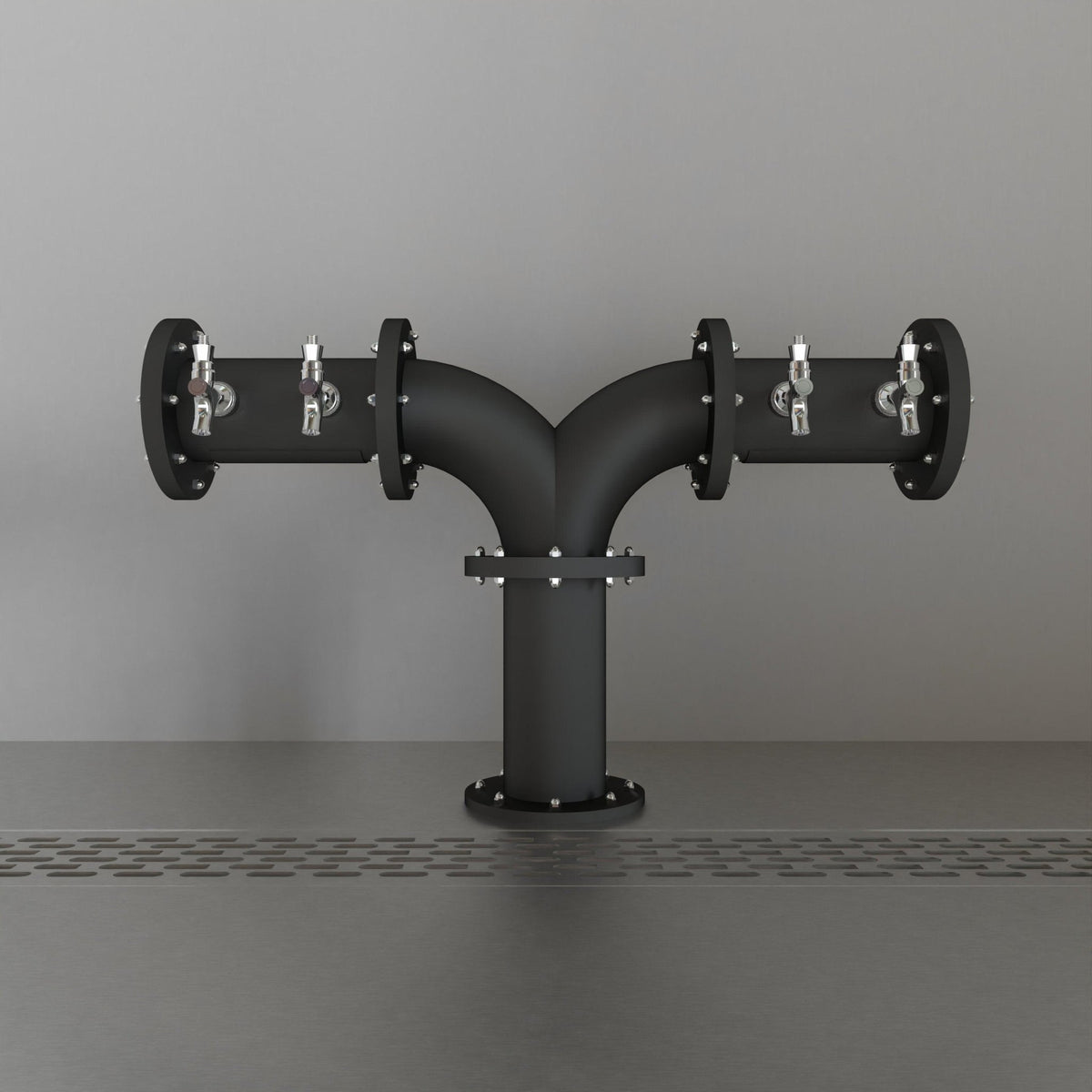 Tour à bière Aerial Odyssey Tee 4 po — noir mat