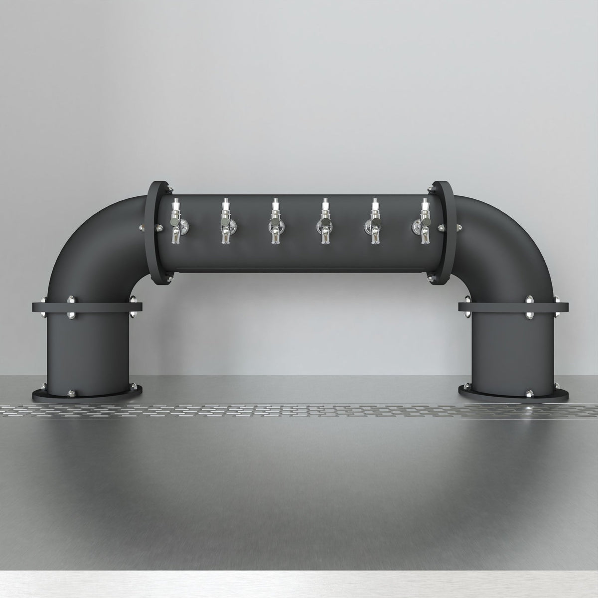 Tour à bière Arcadia Pont 6 po — noir mat