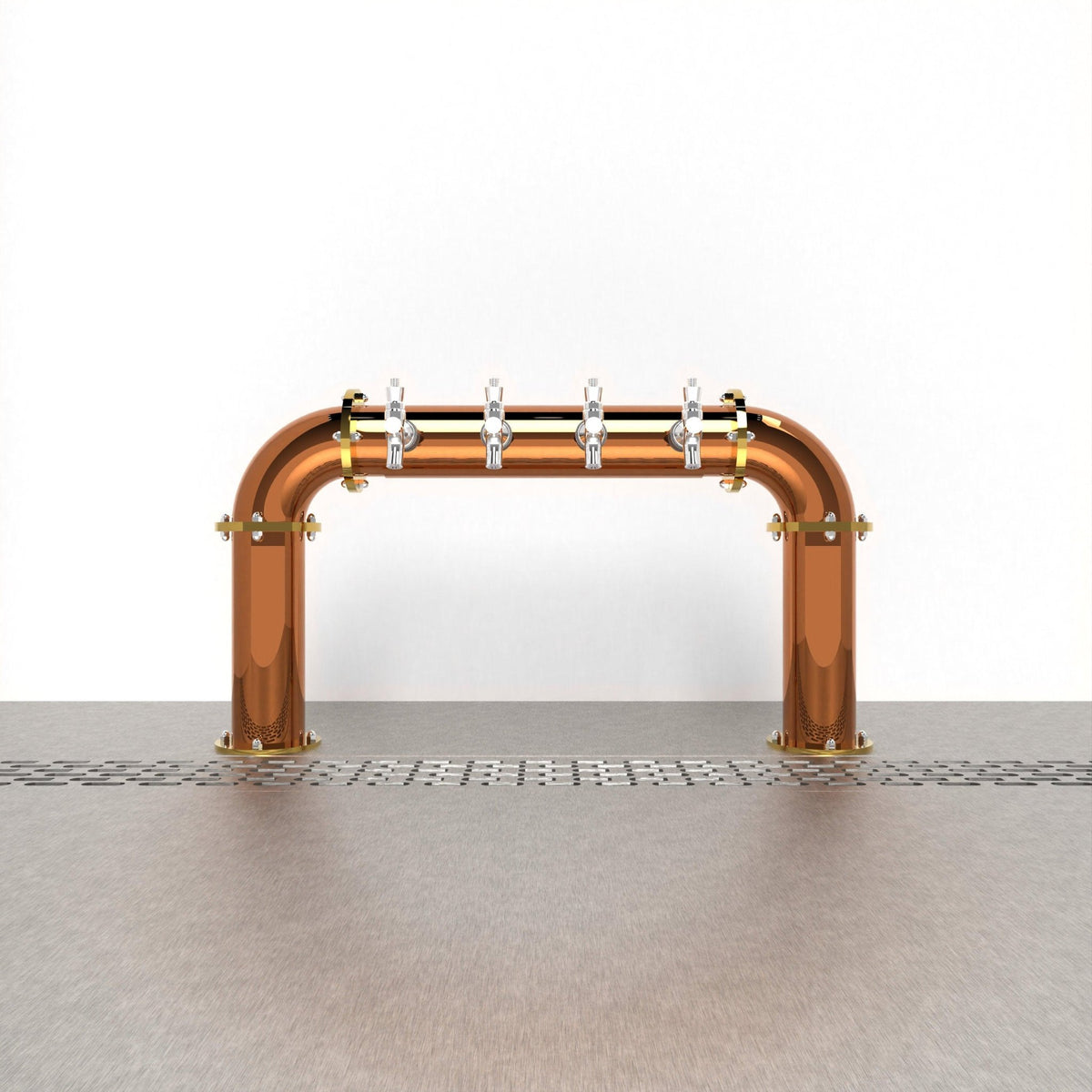 Arcadia Bridge Copper 3in — Polished Copper beer tower