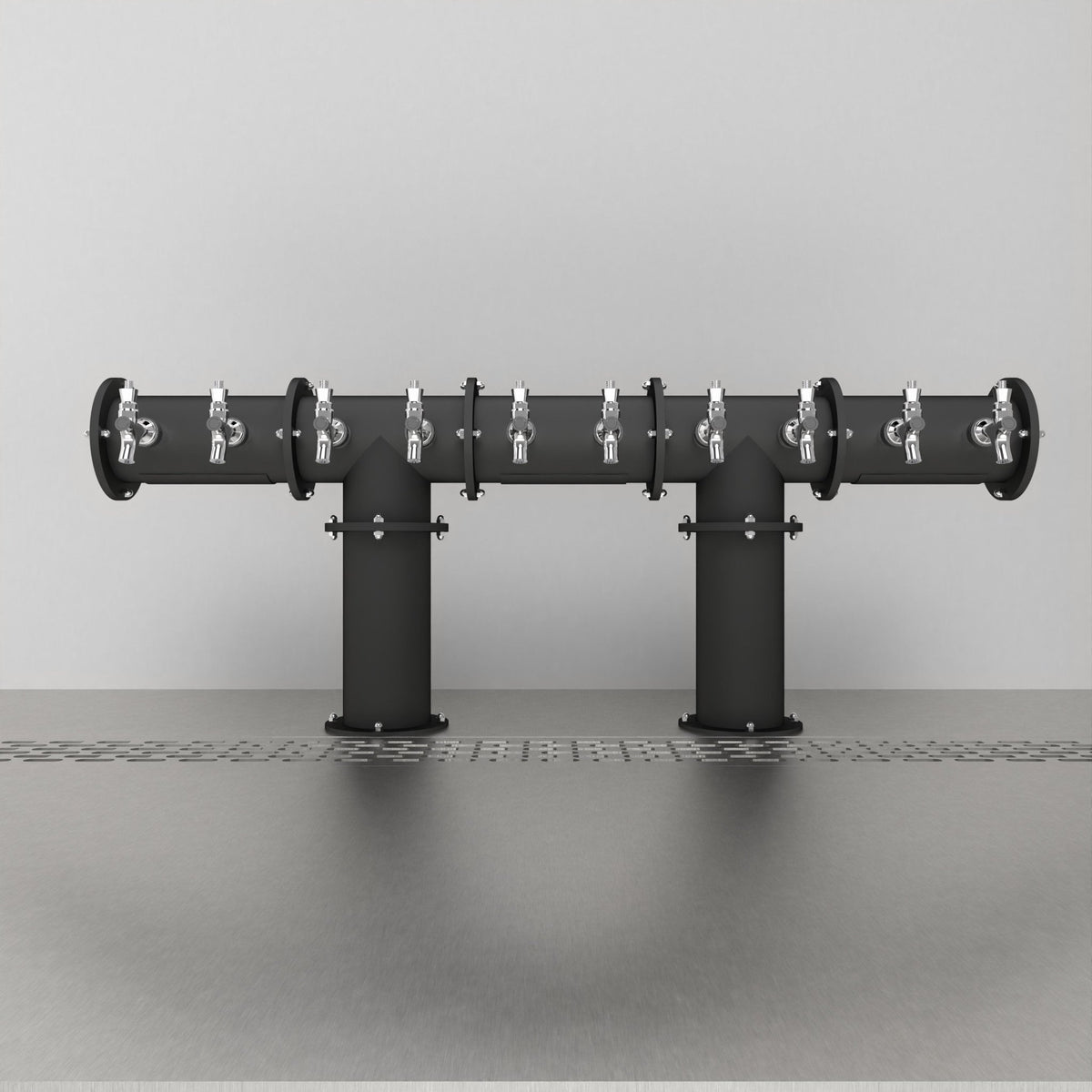 Tour à bière Arcadia Double Tee 4 po — noir mat