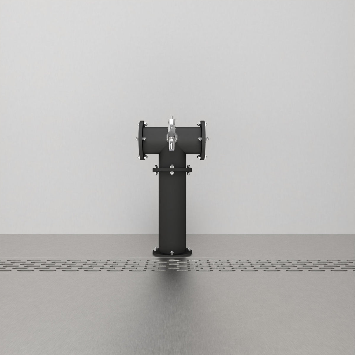 Arcadia Tee Duo 3in — Matte Black beer tower