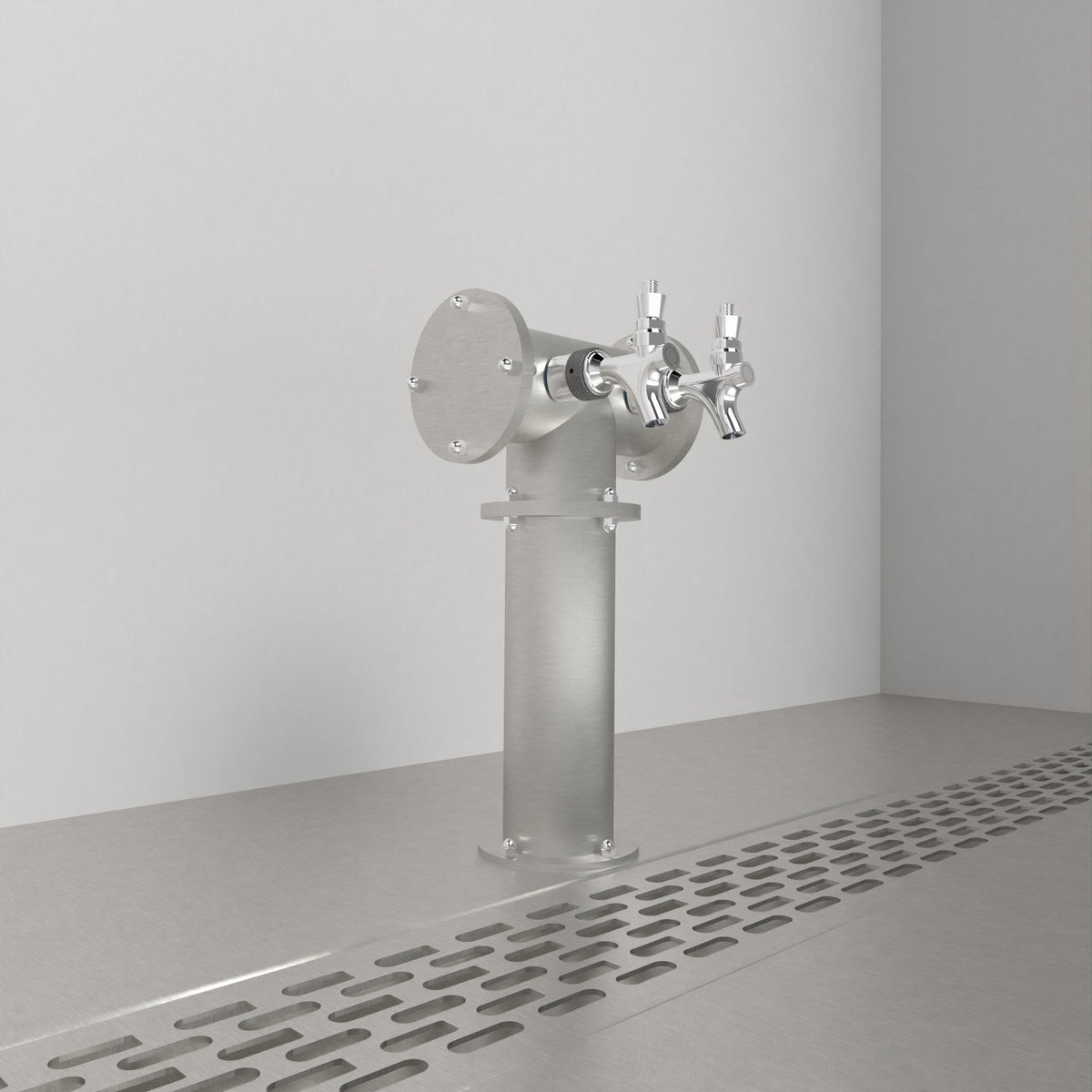 Arcadia Tee Duo 3in — Brushed beer tower