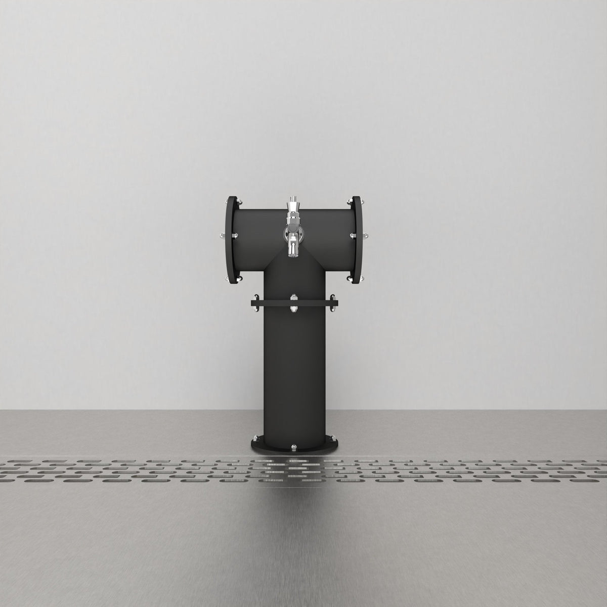 Arcadia Tee Duo 4in — Matte Black beer tower