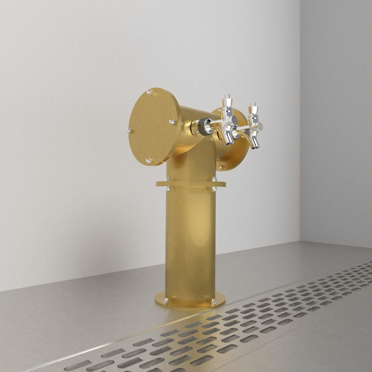 Arcadia Tee Duo 4in — Gold beer tower