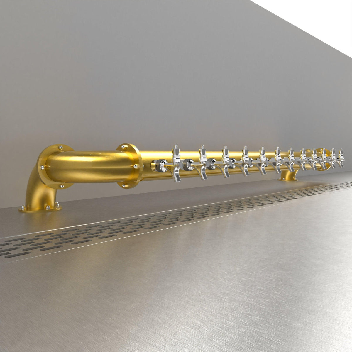 Arcadia Low Profile 3in — Gold beer tower