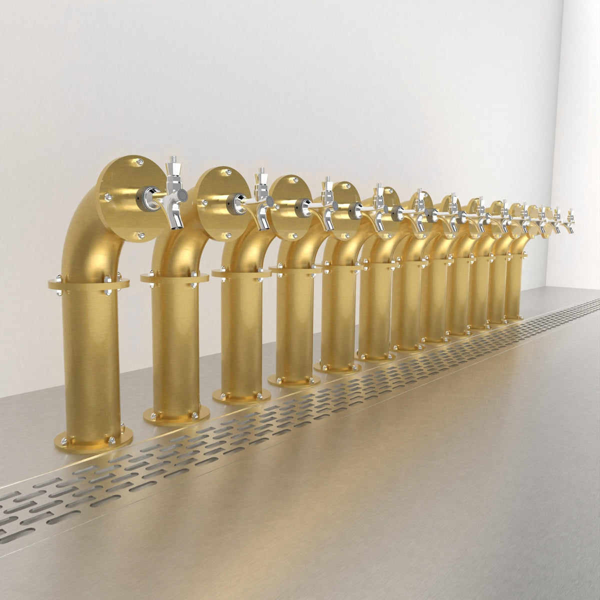 Arcadia Single 3in — Gold beer tower