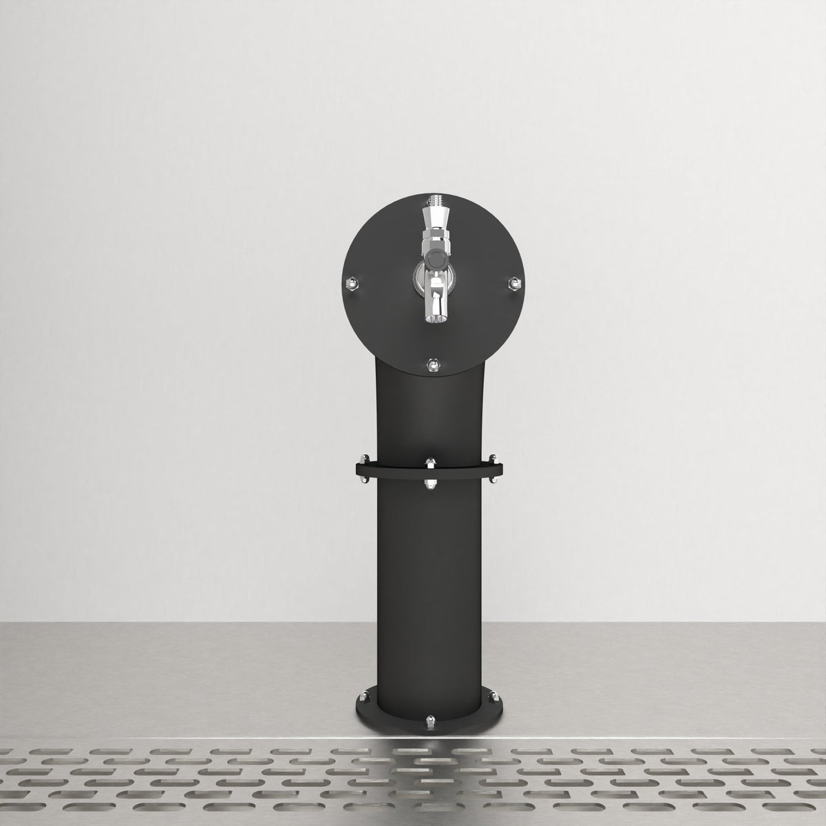 Arcadia Single 4in — Matte Black beer tower