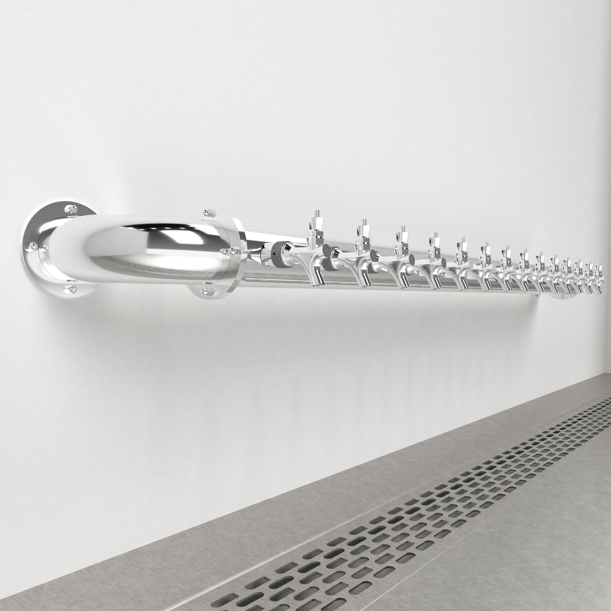 Wall Mount Arcadia Bridge 3in — Polished beer tower