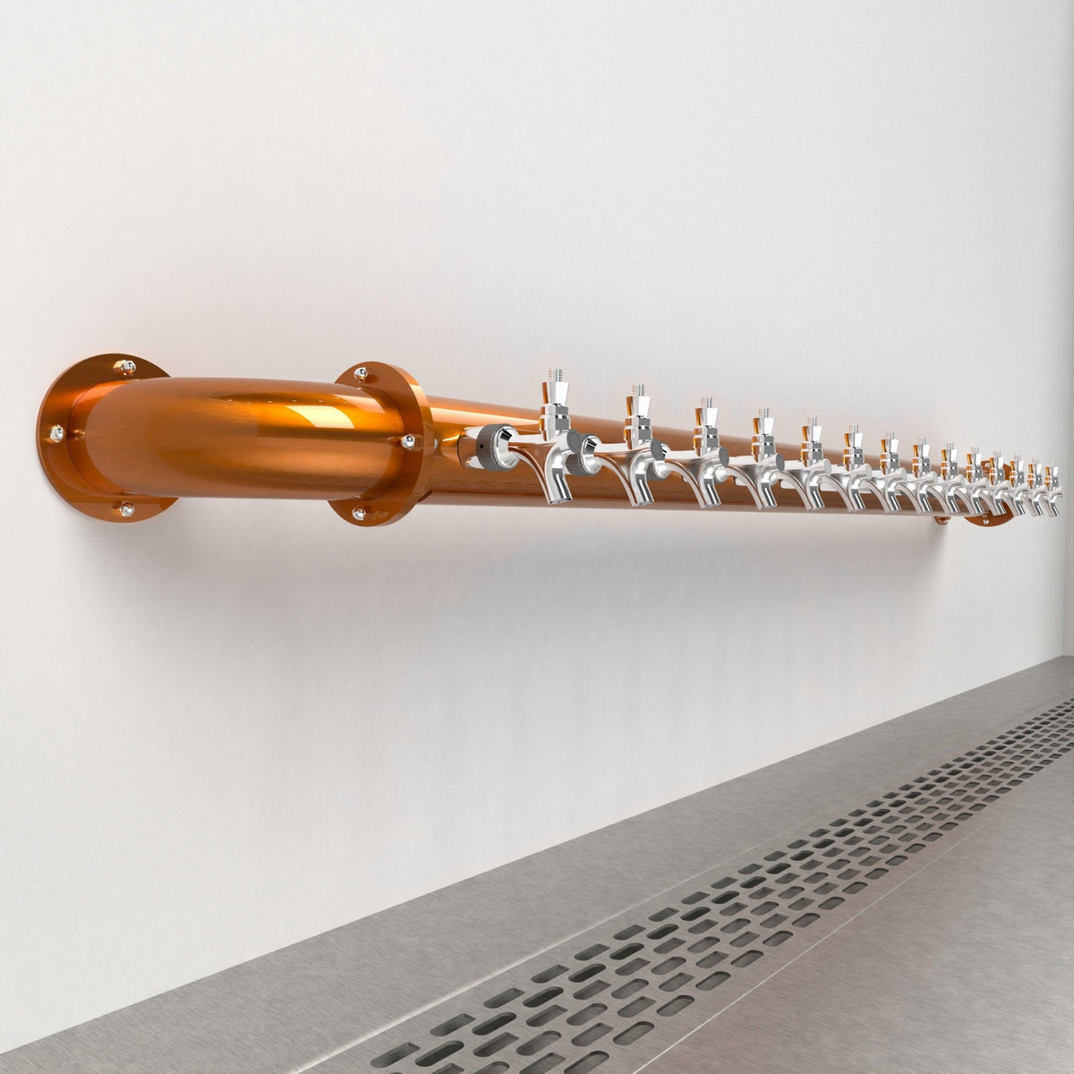 Wall Mount Arcadia Bridge 4in — Candy Copper beer tower