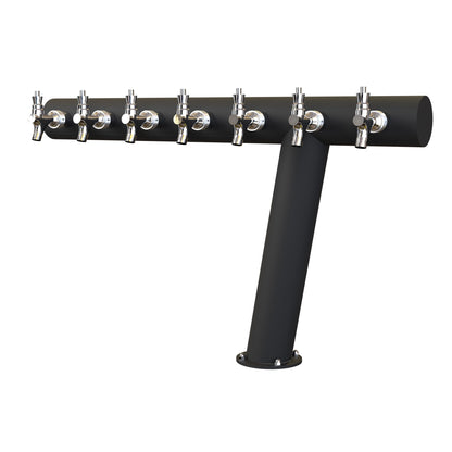 Azimut Tee 3in beer tower, 7 taps, matte black