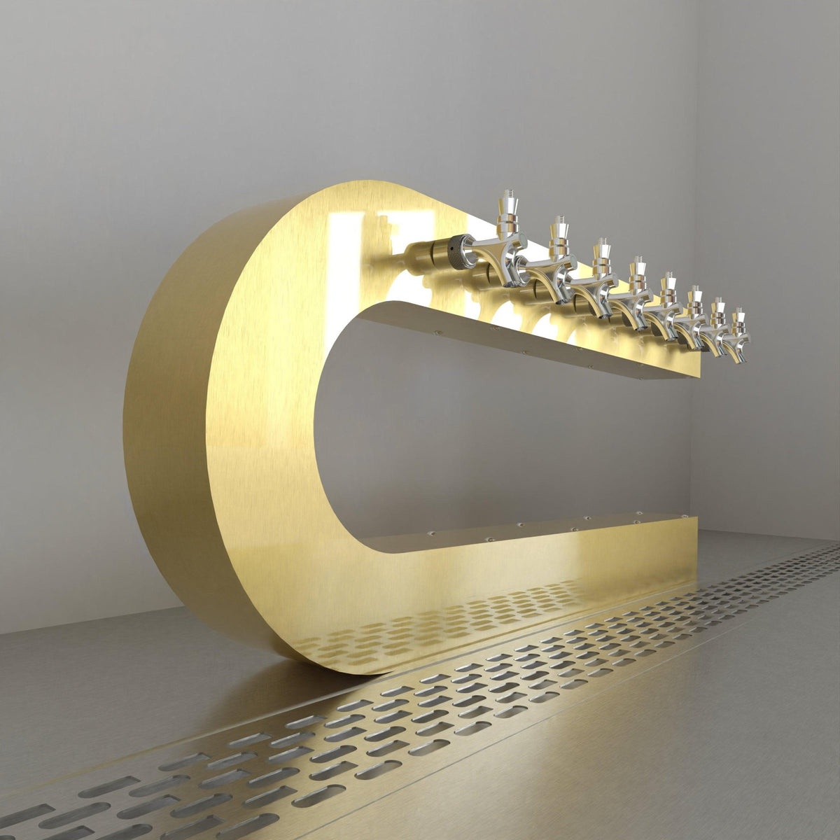 C Cee — Gold beer tower
