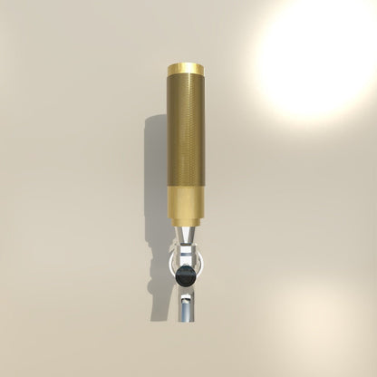 Aluminium knurled beer tap handle